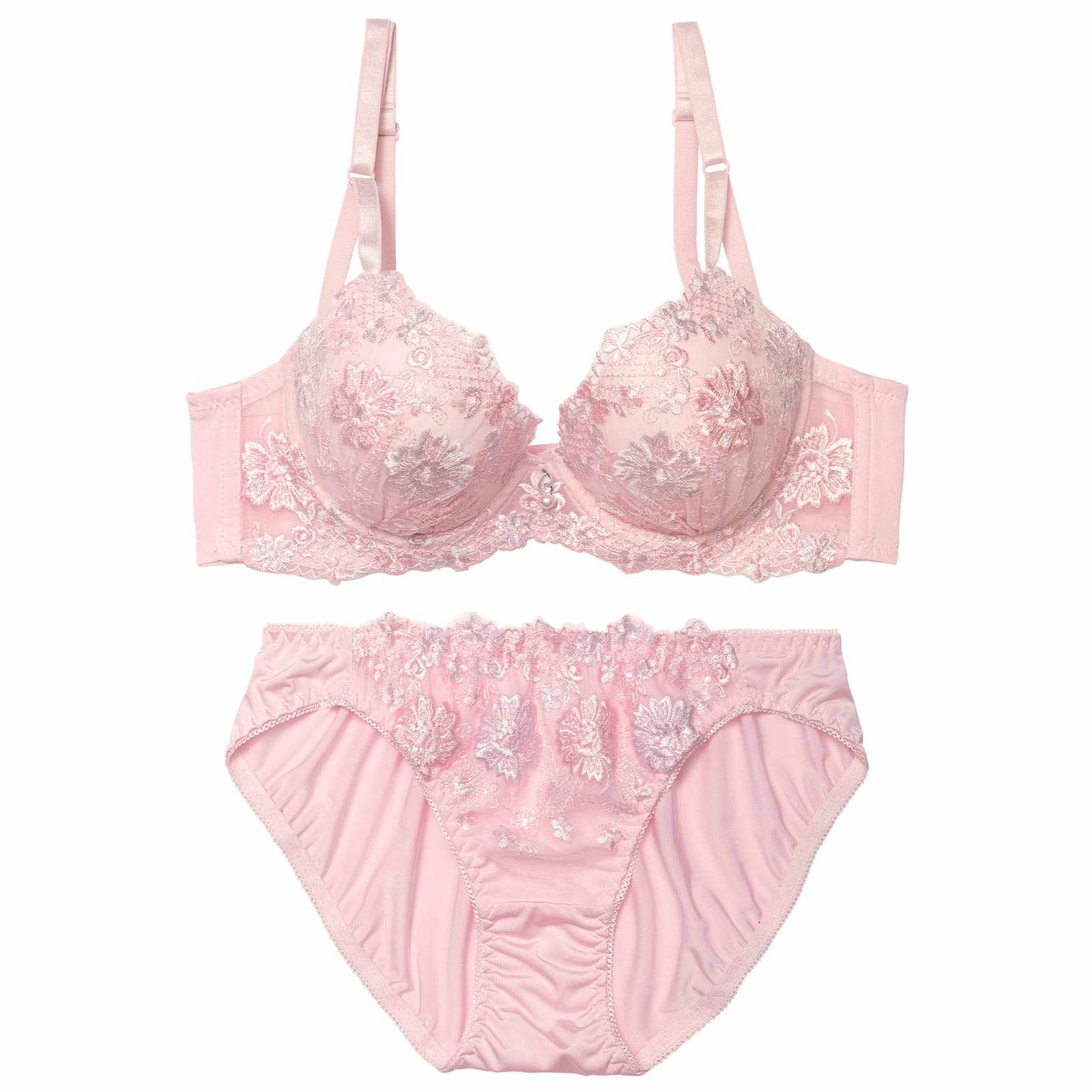 11/10新作!スウィートブロッサムパール育乳脇高ブラジャー&フルバックショーツ