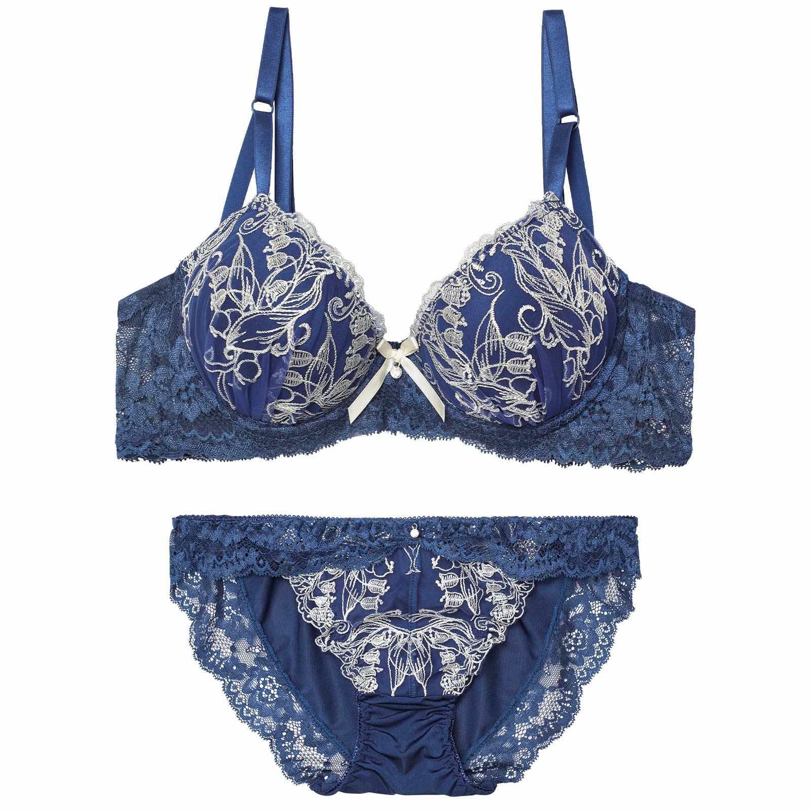 2/11新作!エレガントピュアリリー育乳脇高ブラジャー&フルバックショーツ