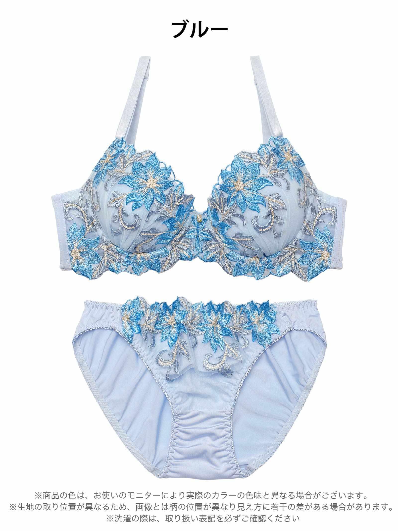 2/20新作!スウィートプレシャスフラワーブラジャー&フルバックショーツ