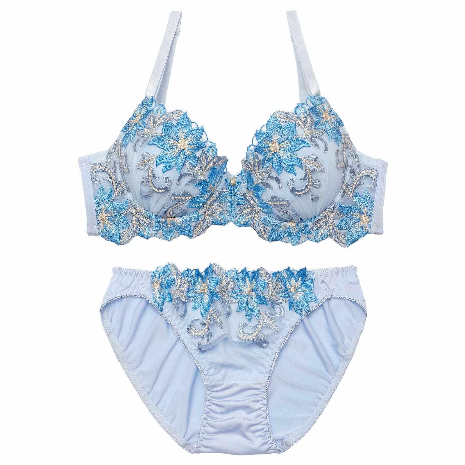 2/20新作!スウィートプレシャスフラワーブラジャー&フルバックショーツ