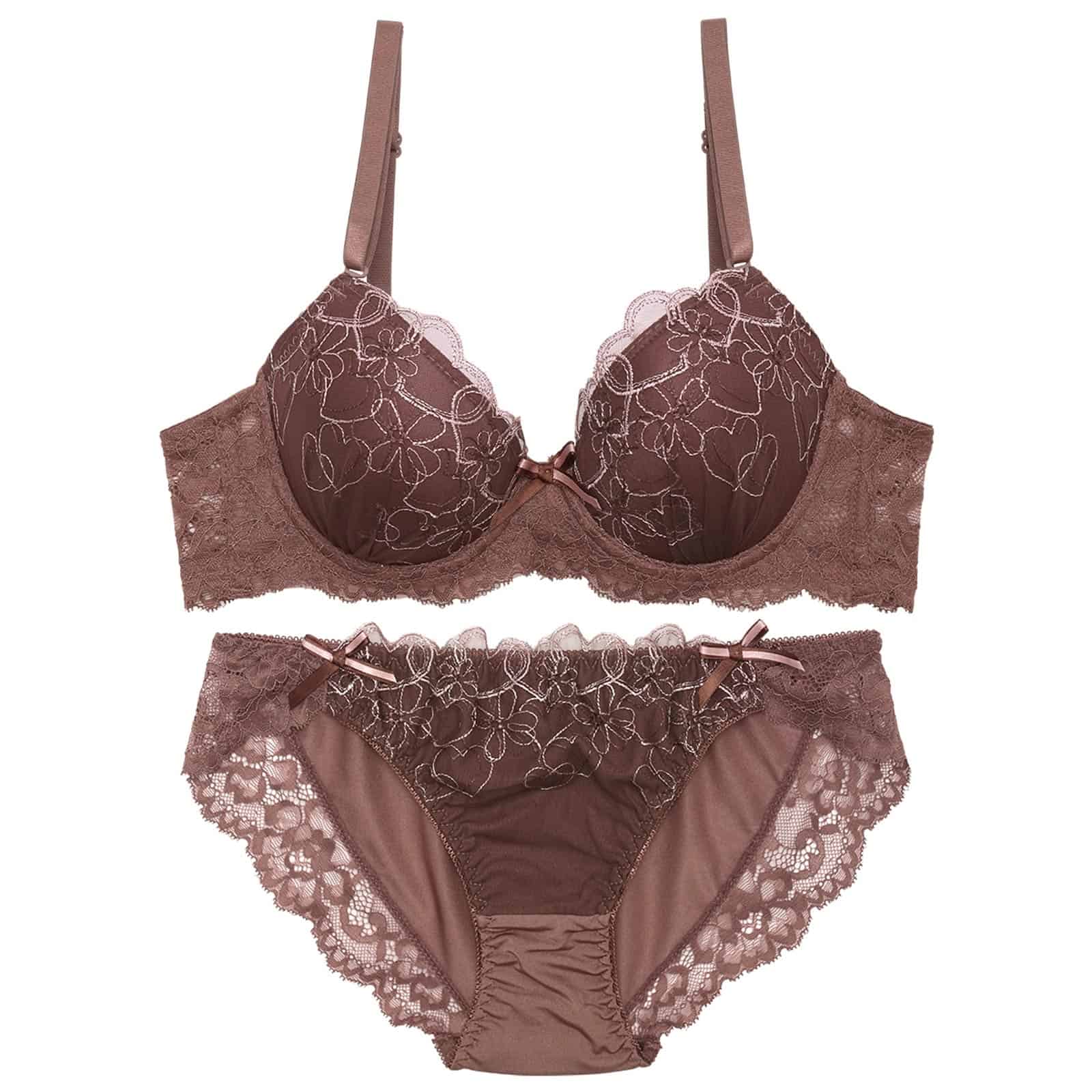 10/27再販!ガーリーハートフルールブラジャー&フルバックショーツ