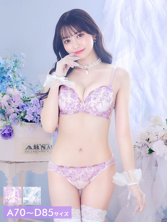 5/1新作!パステルピュアフルールブラジャー&フルバックショーツ
