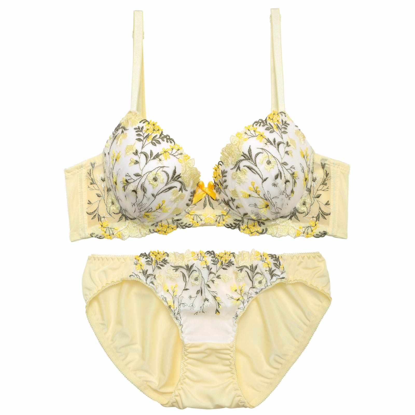 3/11新作!フレッシュガーデンフラワー育乳脇高ブラジャー&フルバックショーツ