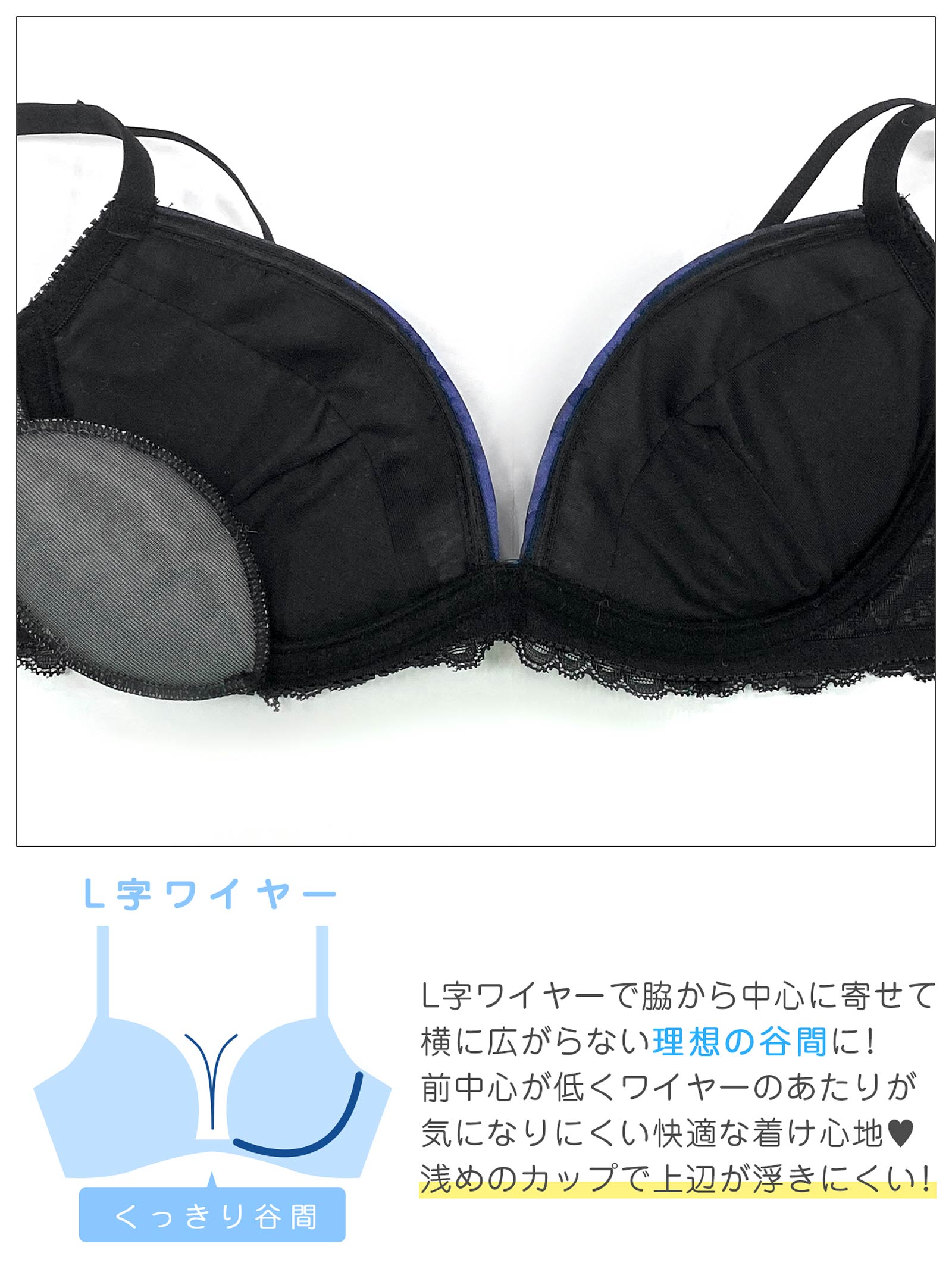 1/15再販!【三上悠亜着用】グロスフラワーストリングサイドレースブラジャー&フルバックショーツ