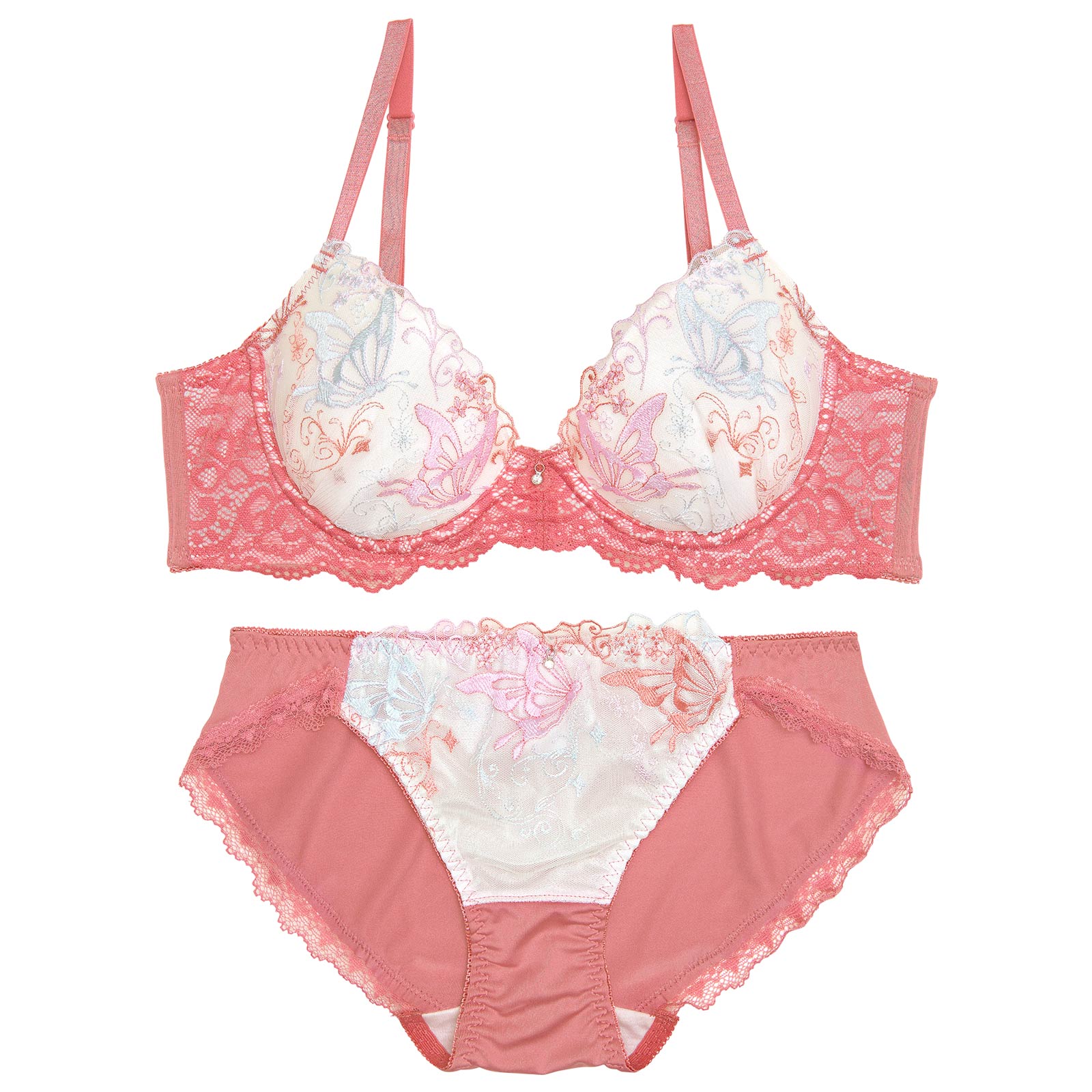 フェアリーバタフライ育乳脇高ブラジャー&フルバックショーツ