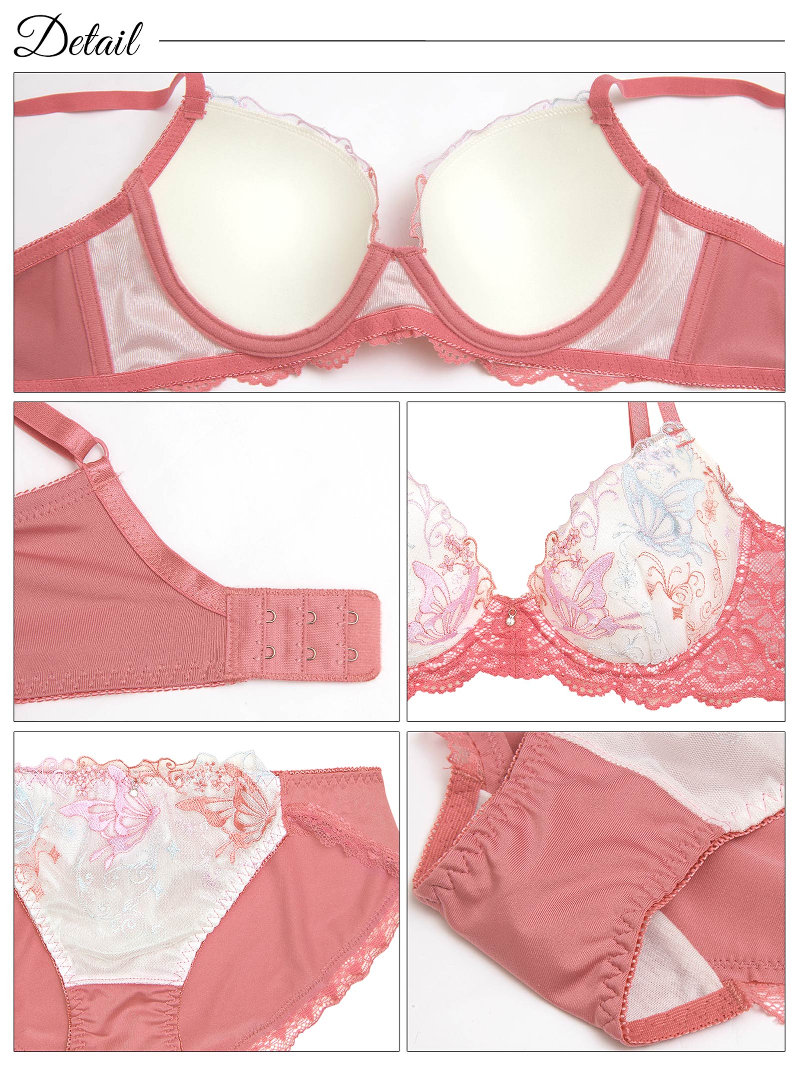 8/29新作!フェアリーバタフライ育乳脇高ブラジャー&フルバックショーツ