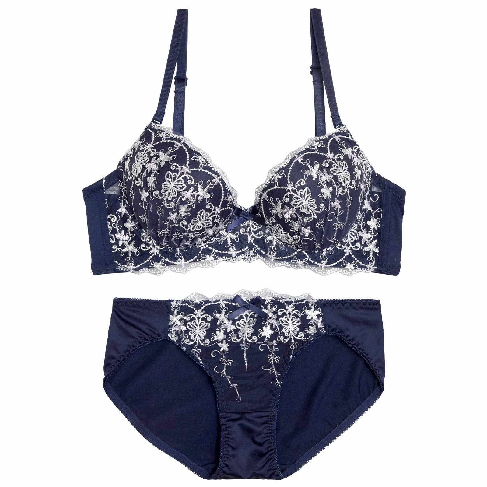 12/12新作!クラシカルバタフライ育乳脇高ブラジャー&フルバックショーツ