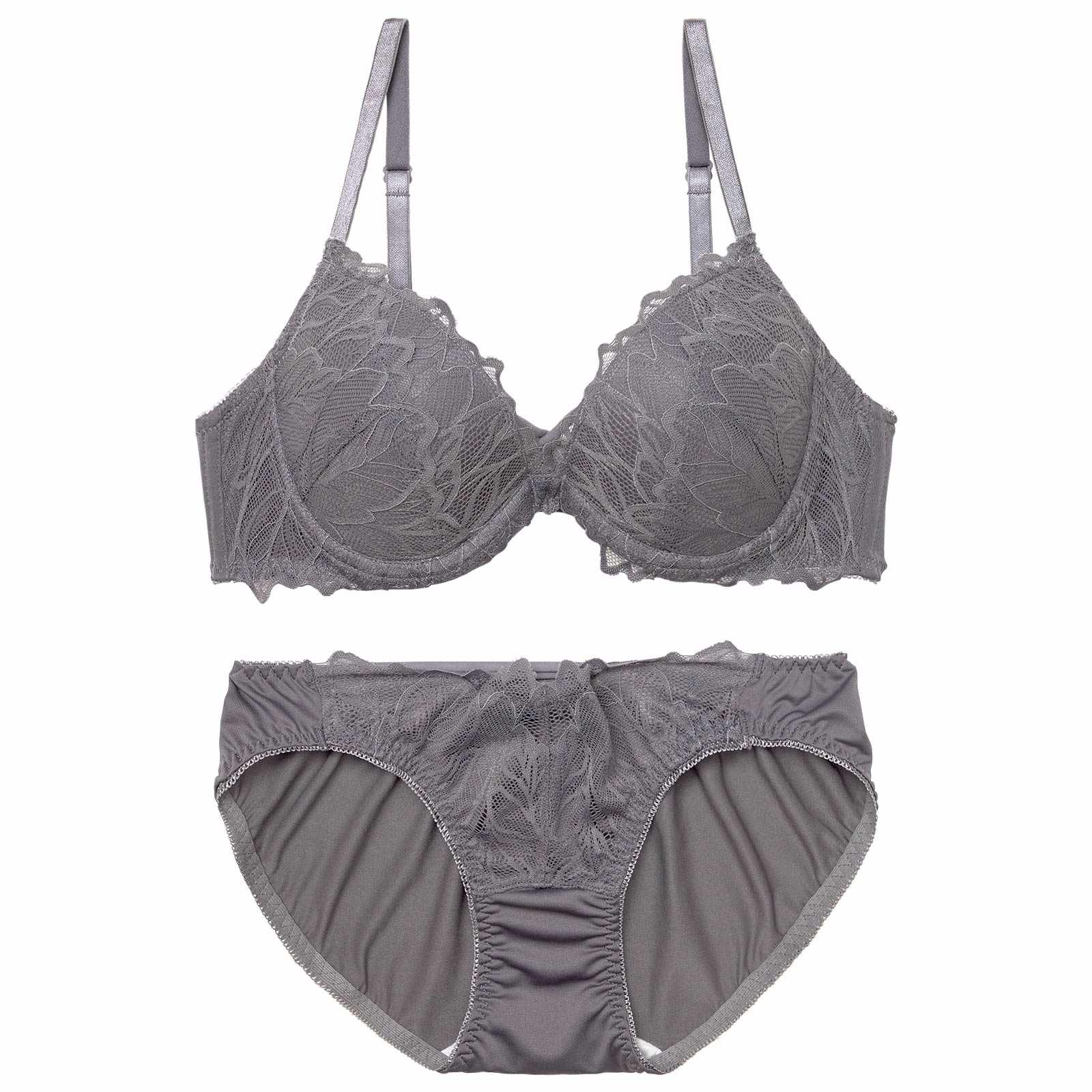 ボタニカルレーシィストリングブラジャー&フルバックショーツ