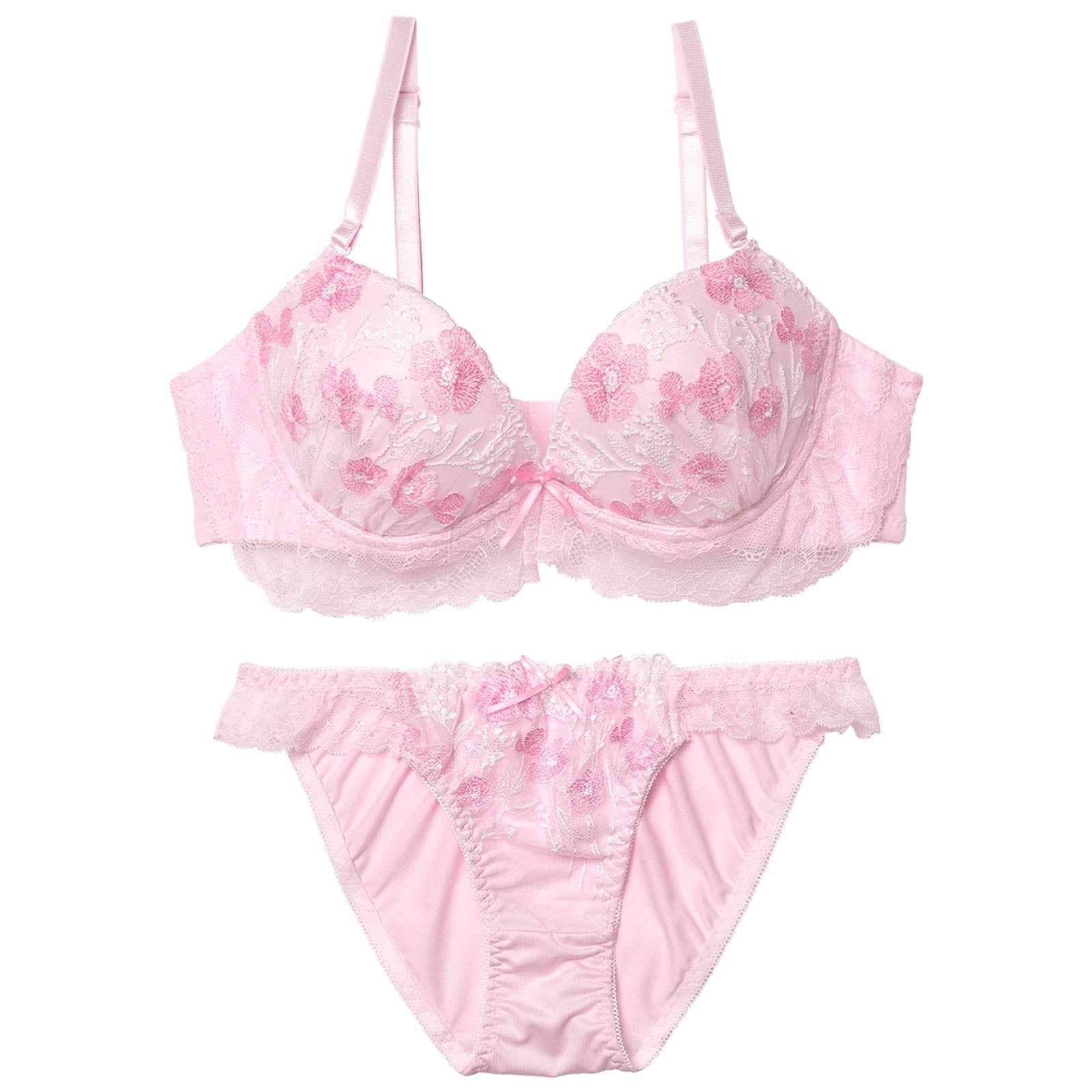 12/22新作!ラブリーパステルレーシィブラジャー＆フルバックショーツ