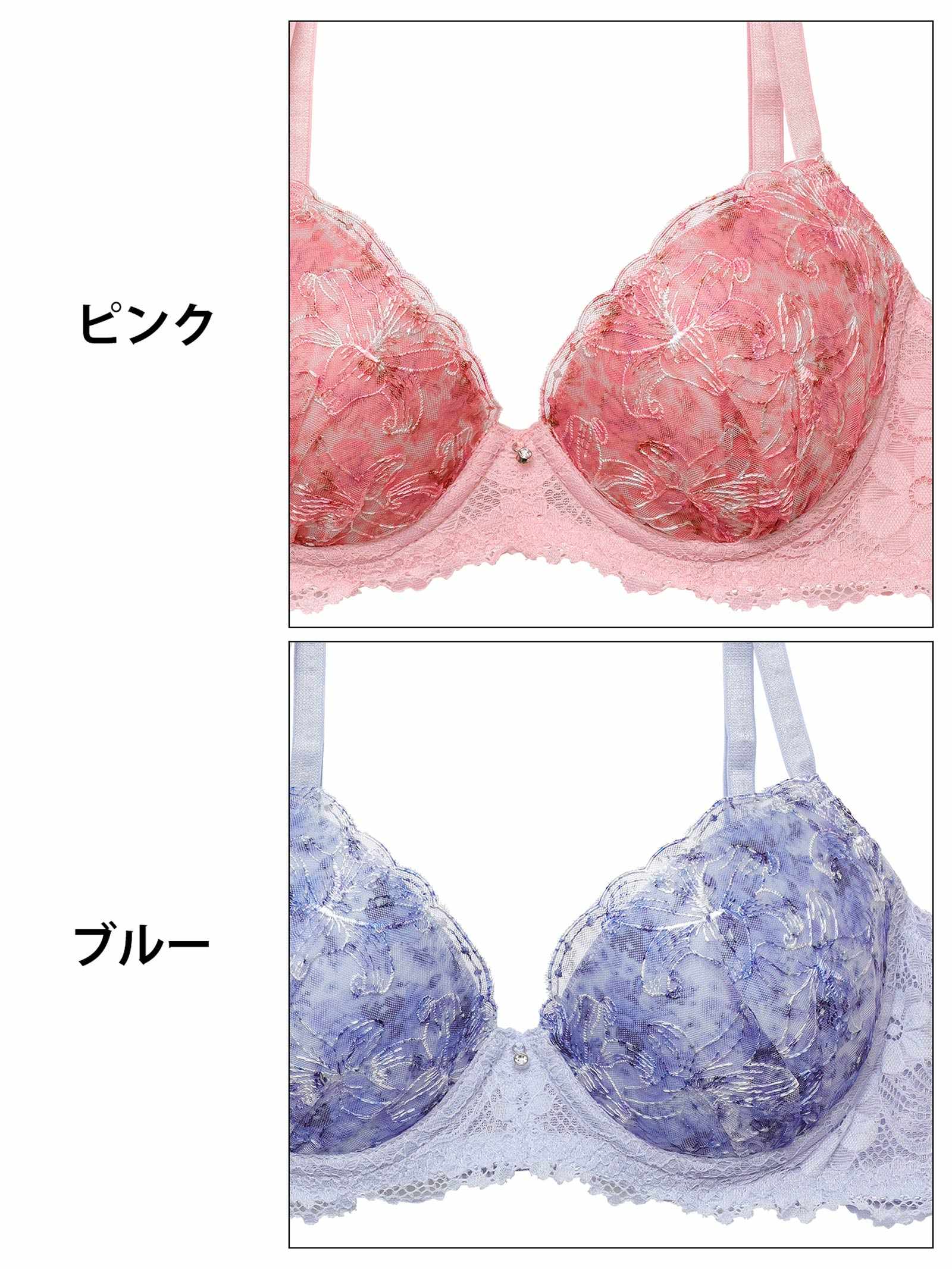 10/22新作!ドリーミーブロッサム育乳脇高ブラジャー&フルバックショーツ