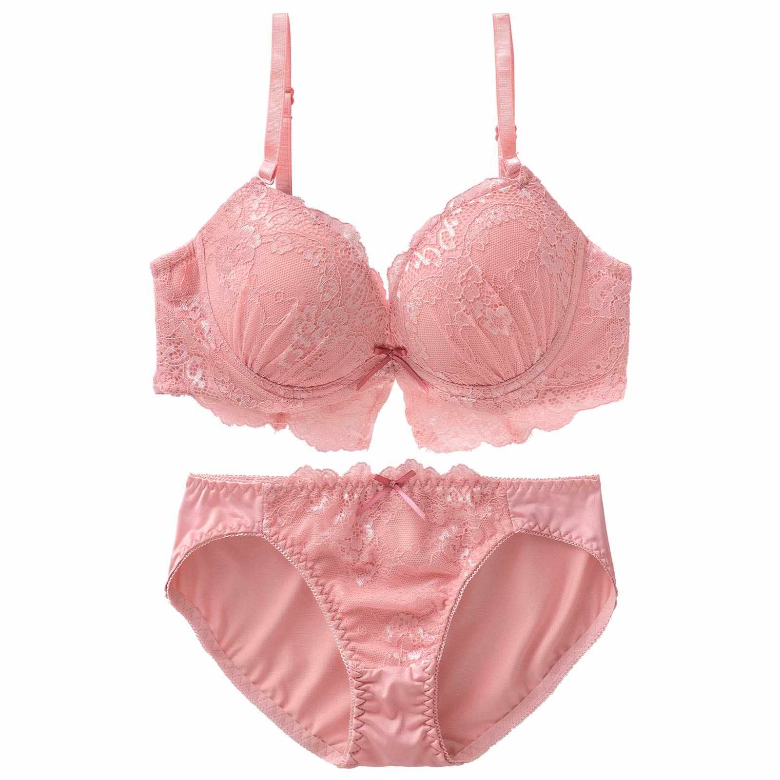 4/8新作!フローラルアンダーレースブラジャー&フルバックショーツ