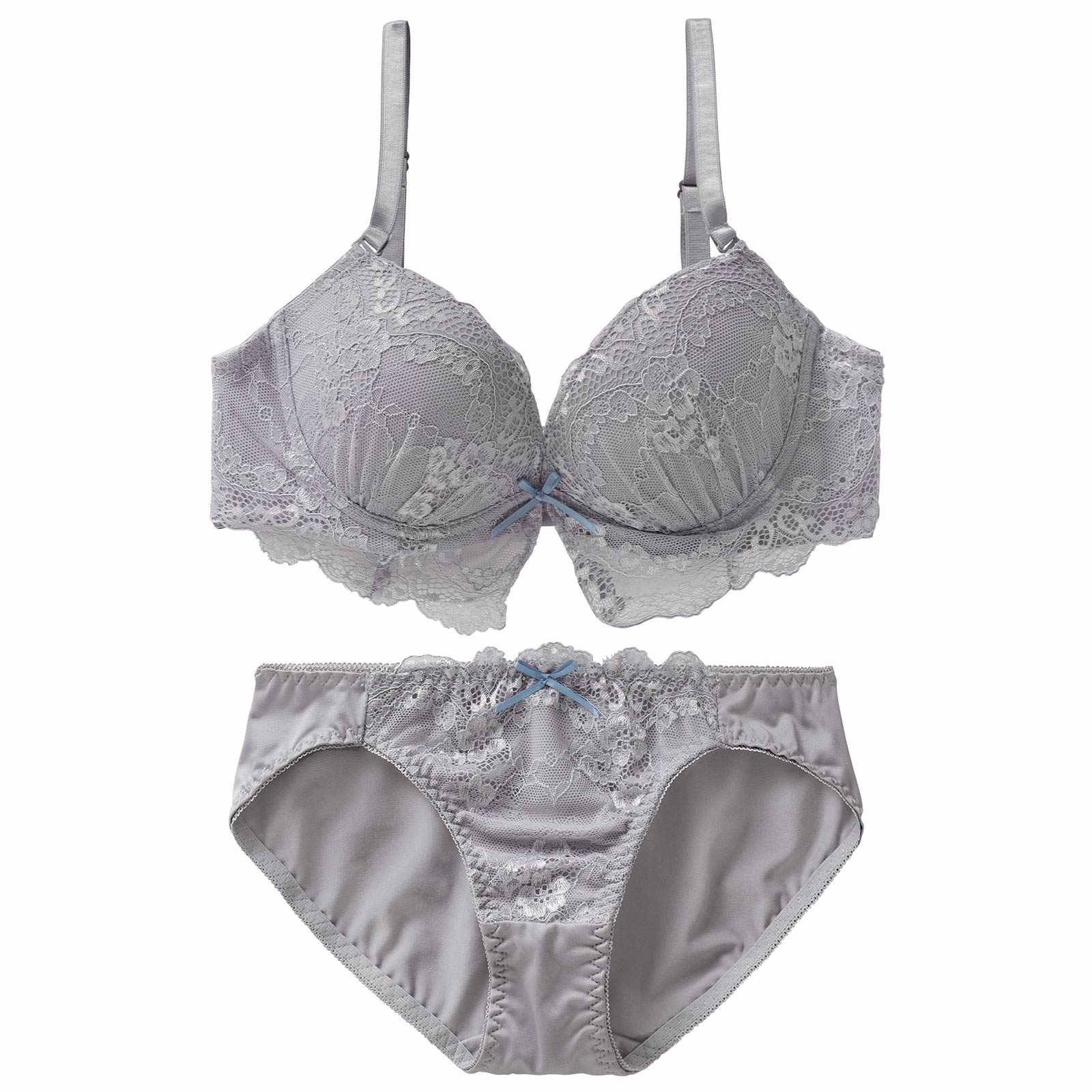 4/8新作!フローラルアンダーレースブラジャー&フルバックショーツ