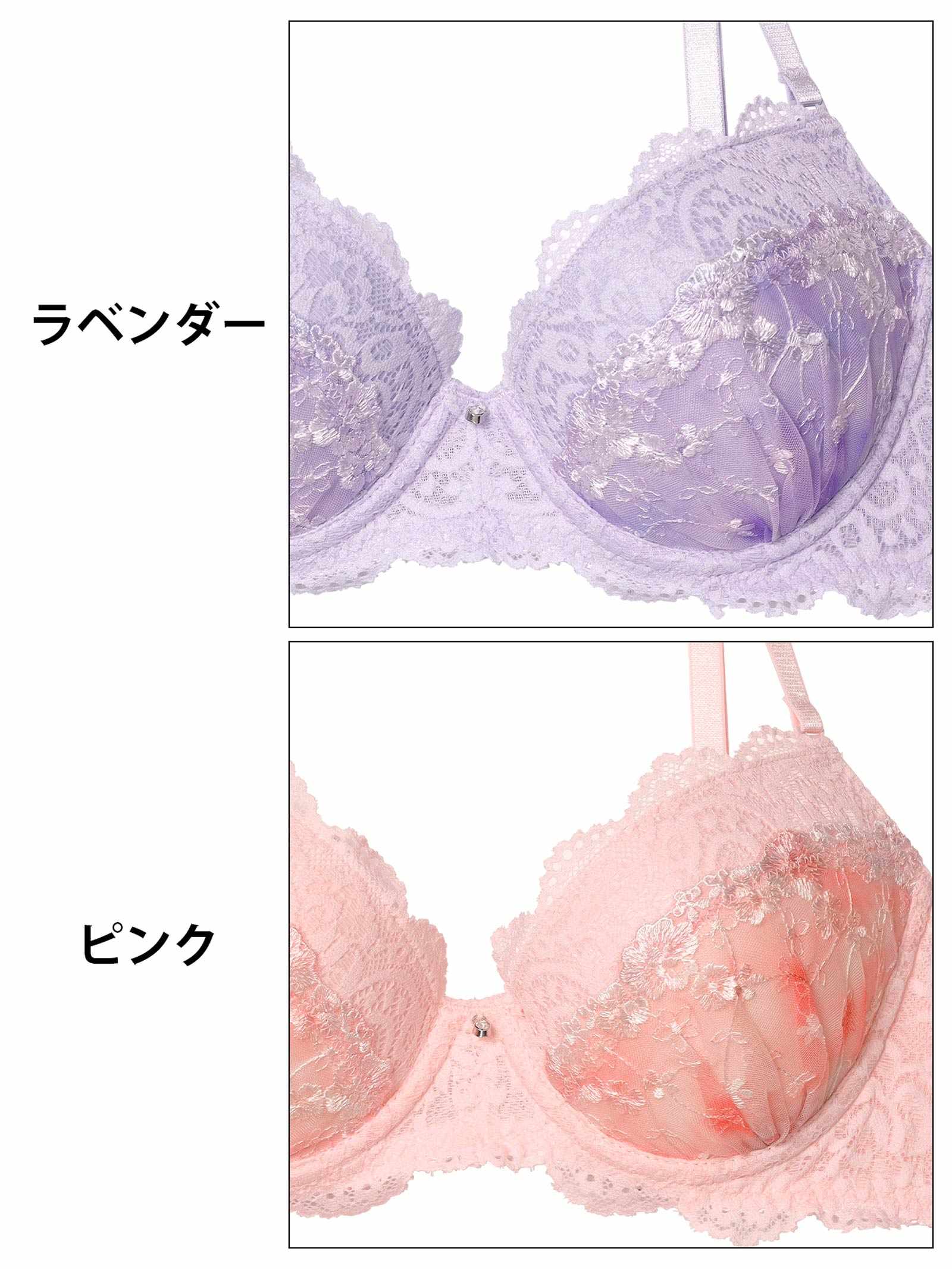 10/15新作!ブルームレースグラデーションブラジャー&フルバックショーツ