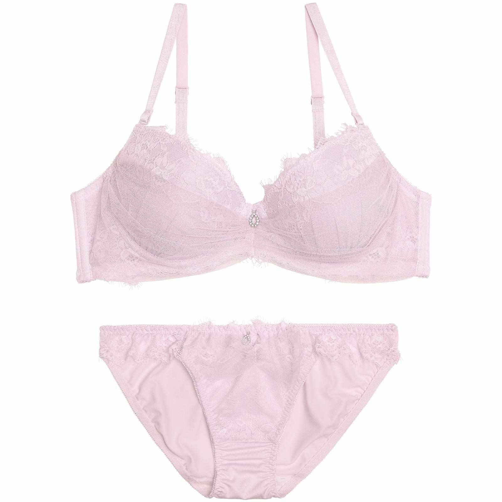 12/10新作!フローラルチュールギャザーブラジャー&フルバックショーツ