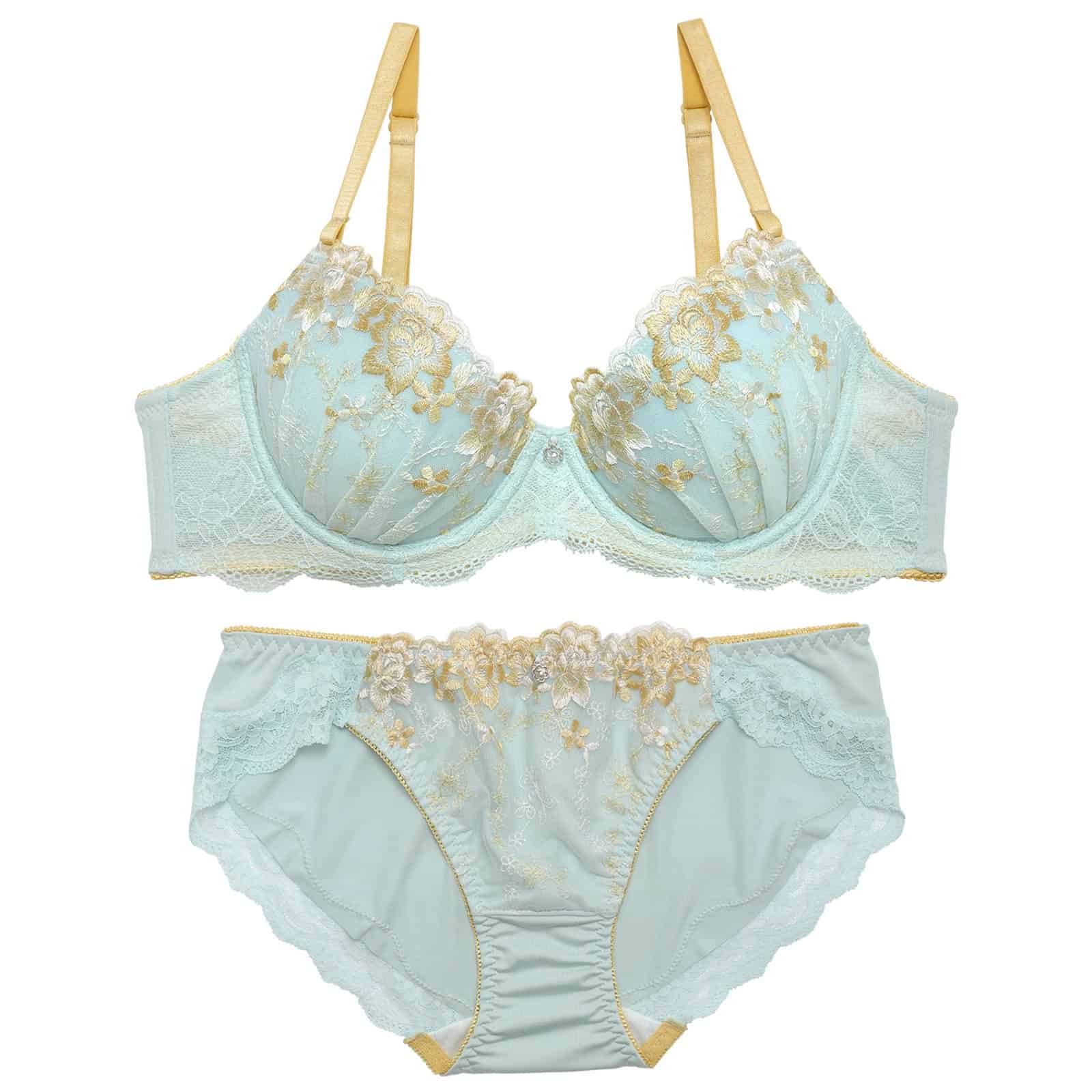 10/16新作!パステルフローラルブラジャー&フルバックショーツ