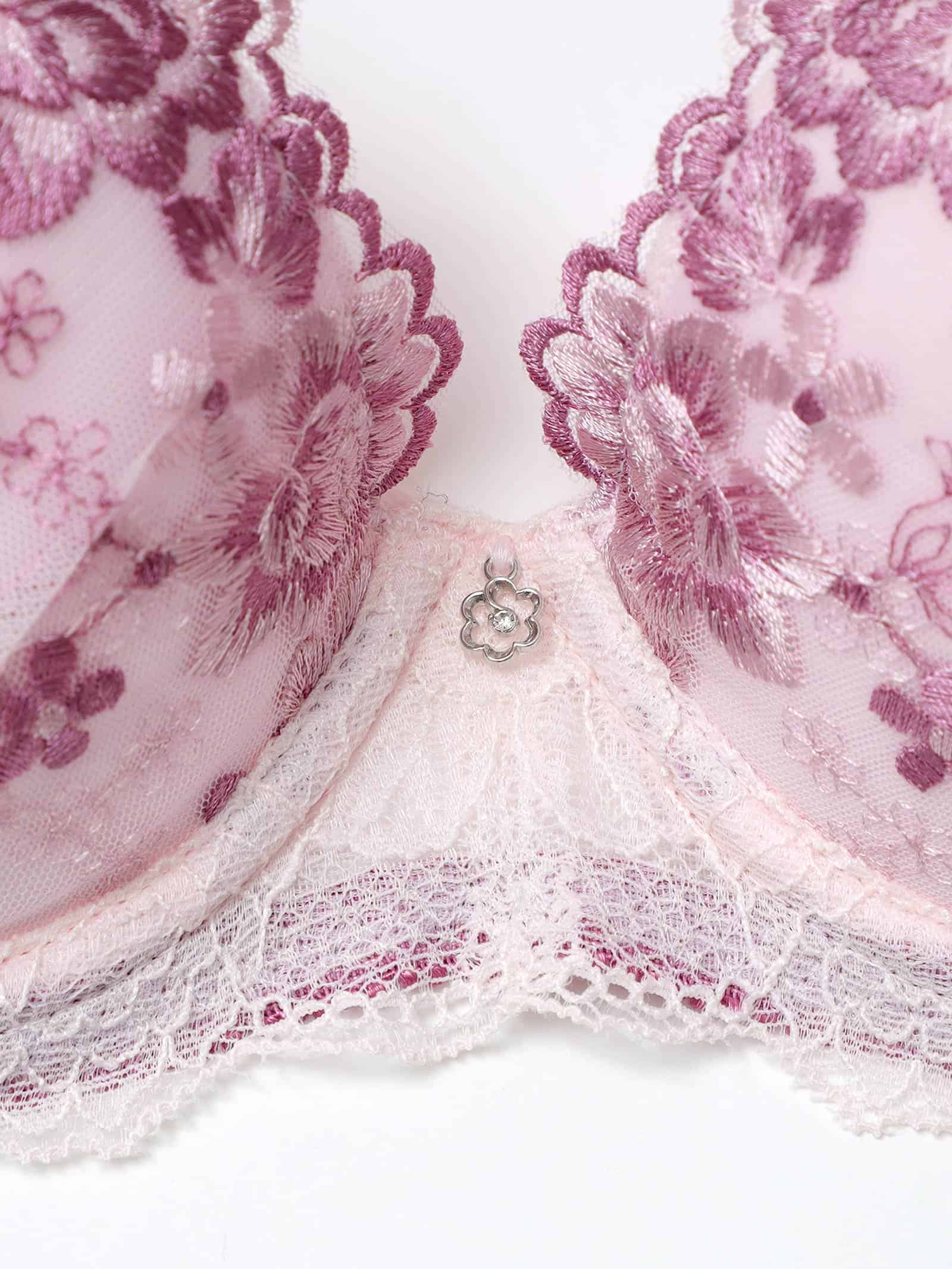 10/16新作!パステルフローラルブラジャー&フルバックショーツ