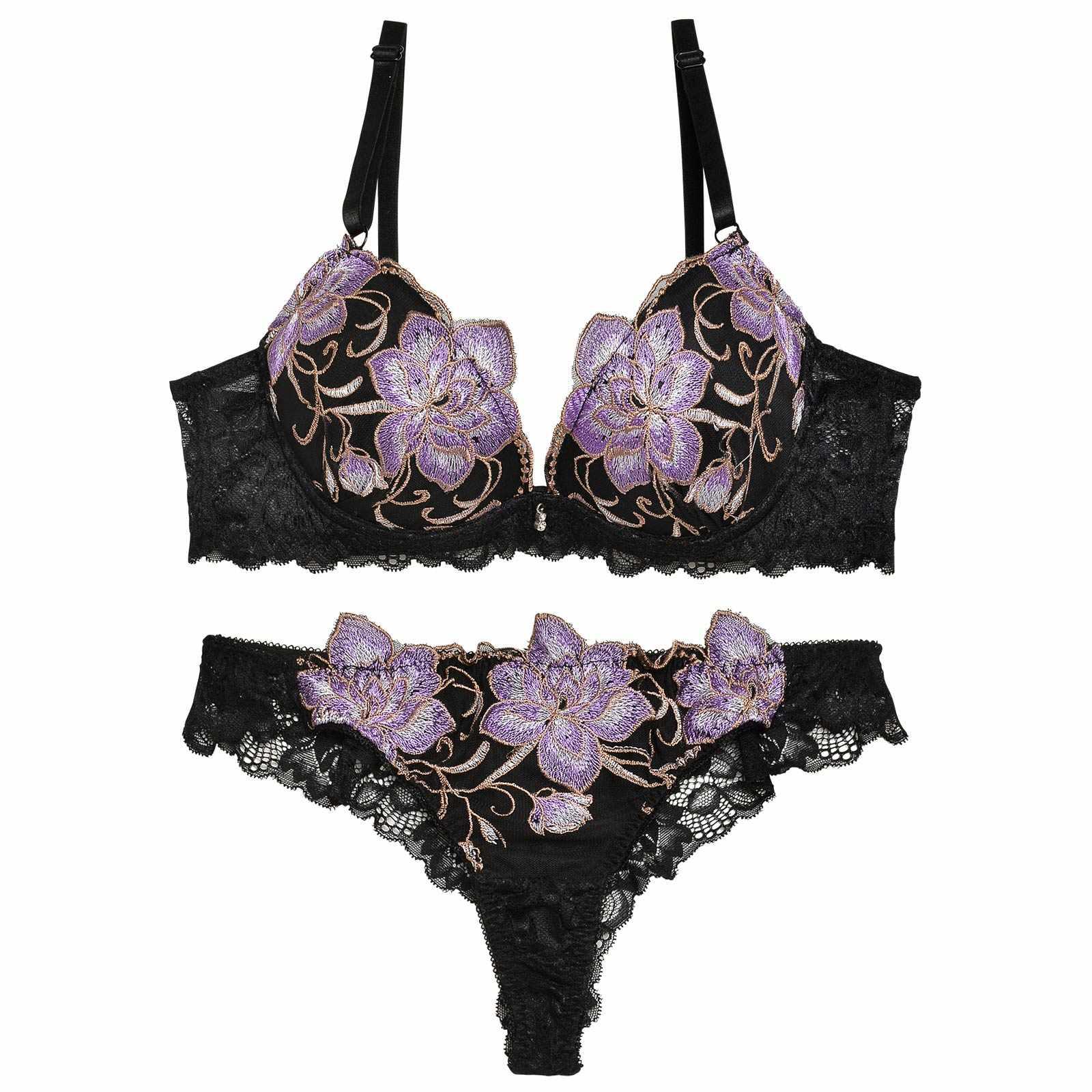 2/17再販!クラシックグロウピオニー育乳脇高ブラジャー&バック透けTバックショーツ - 【公式】247Lingerie