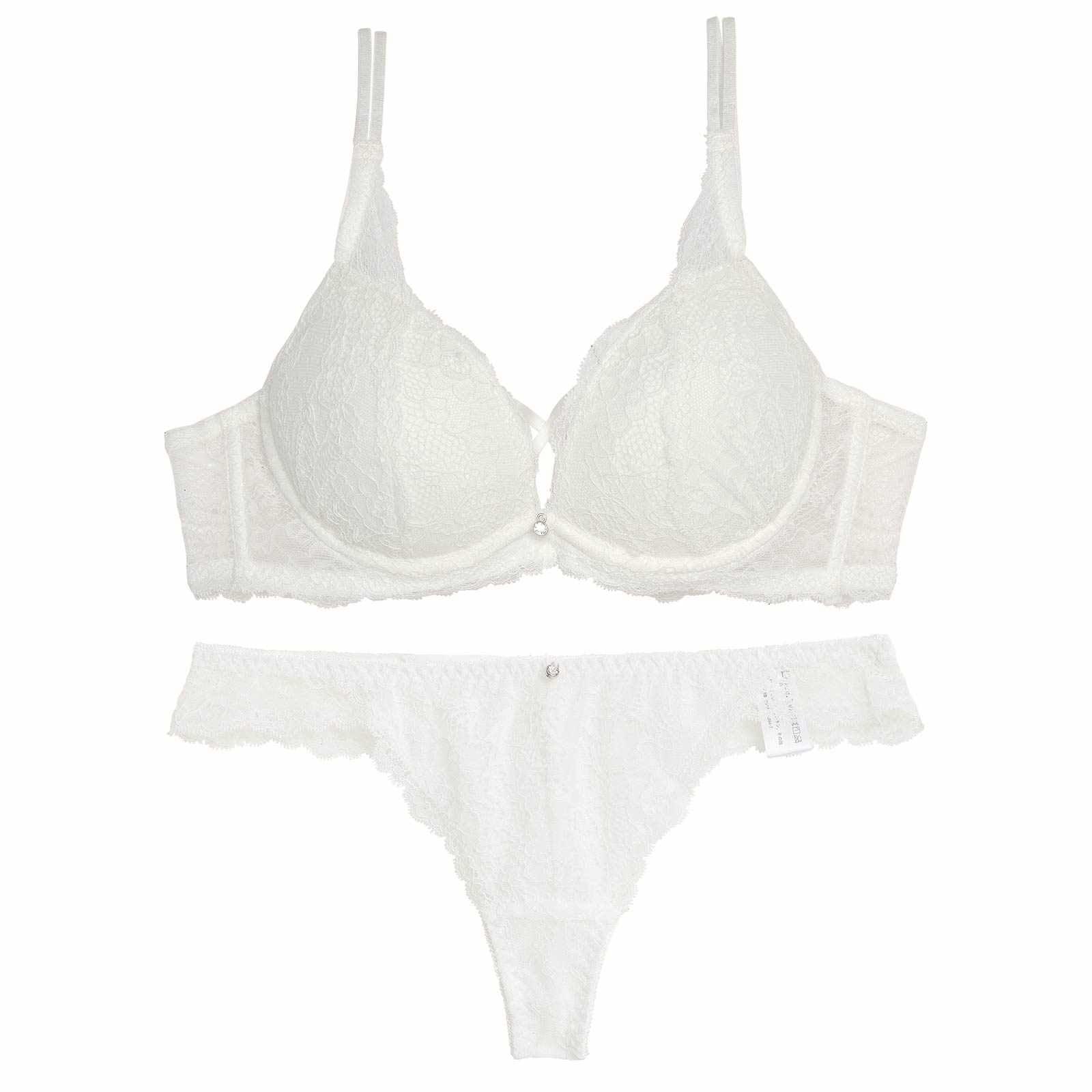 2/21再販!クロスデザインレーシィブラジャー&バック透けTバックショーツ