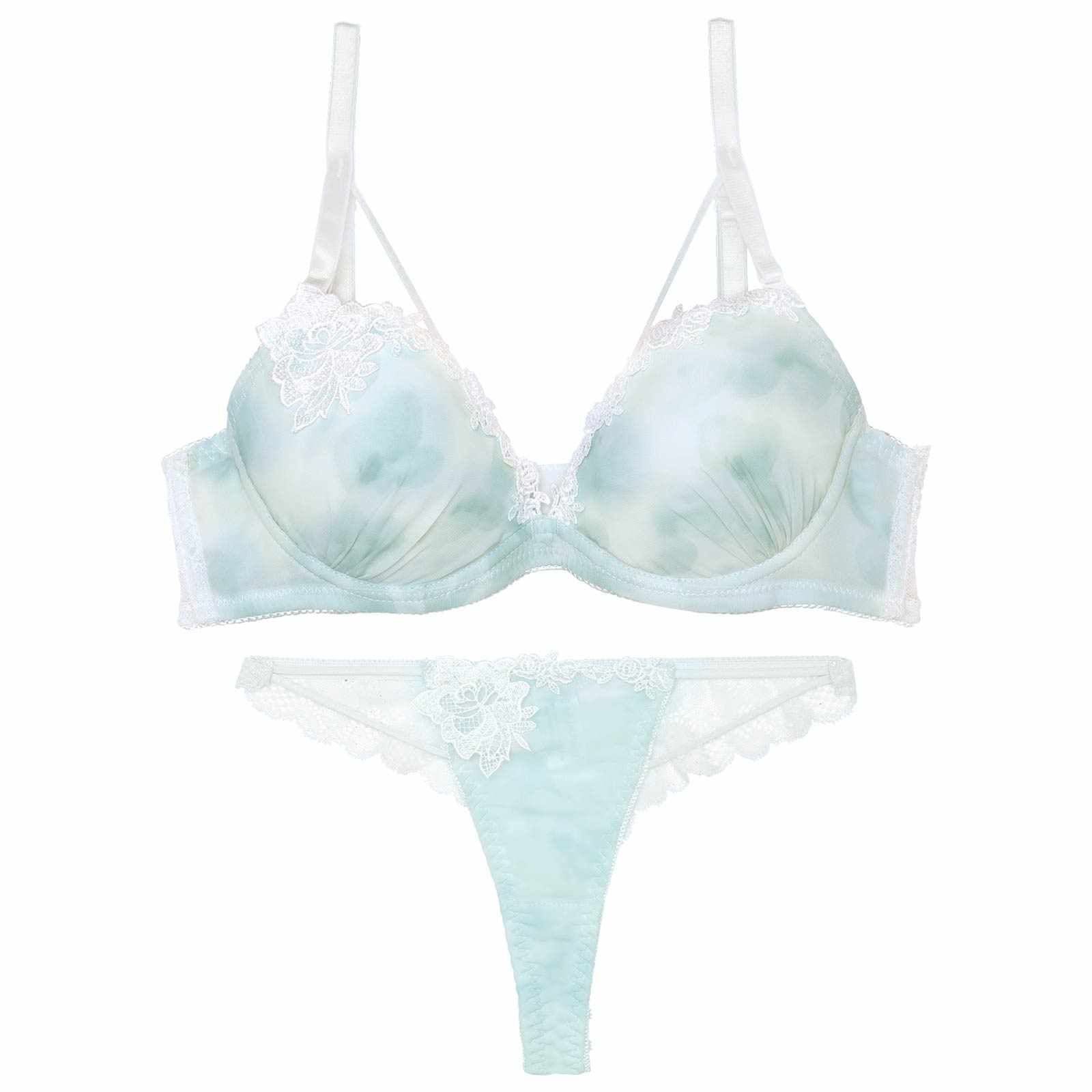 ミスティブロッサムコードブラジャー&バック透けTバックショーツ