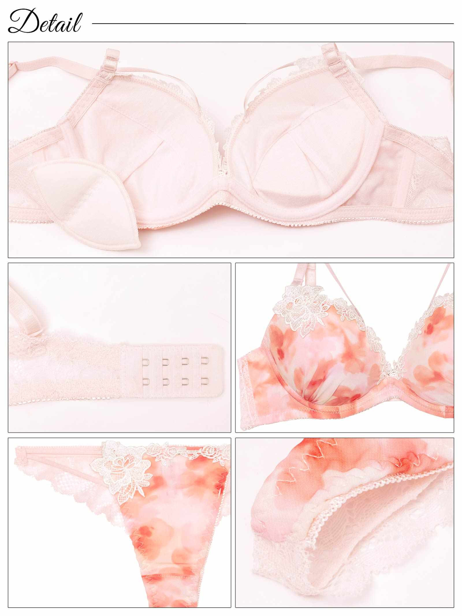 8/20新作!ミスティブロッサムコードブラジャー&バック透けTバックショーツ