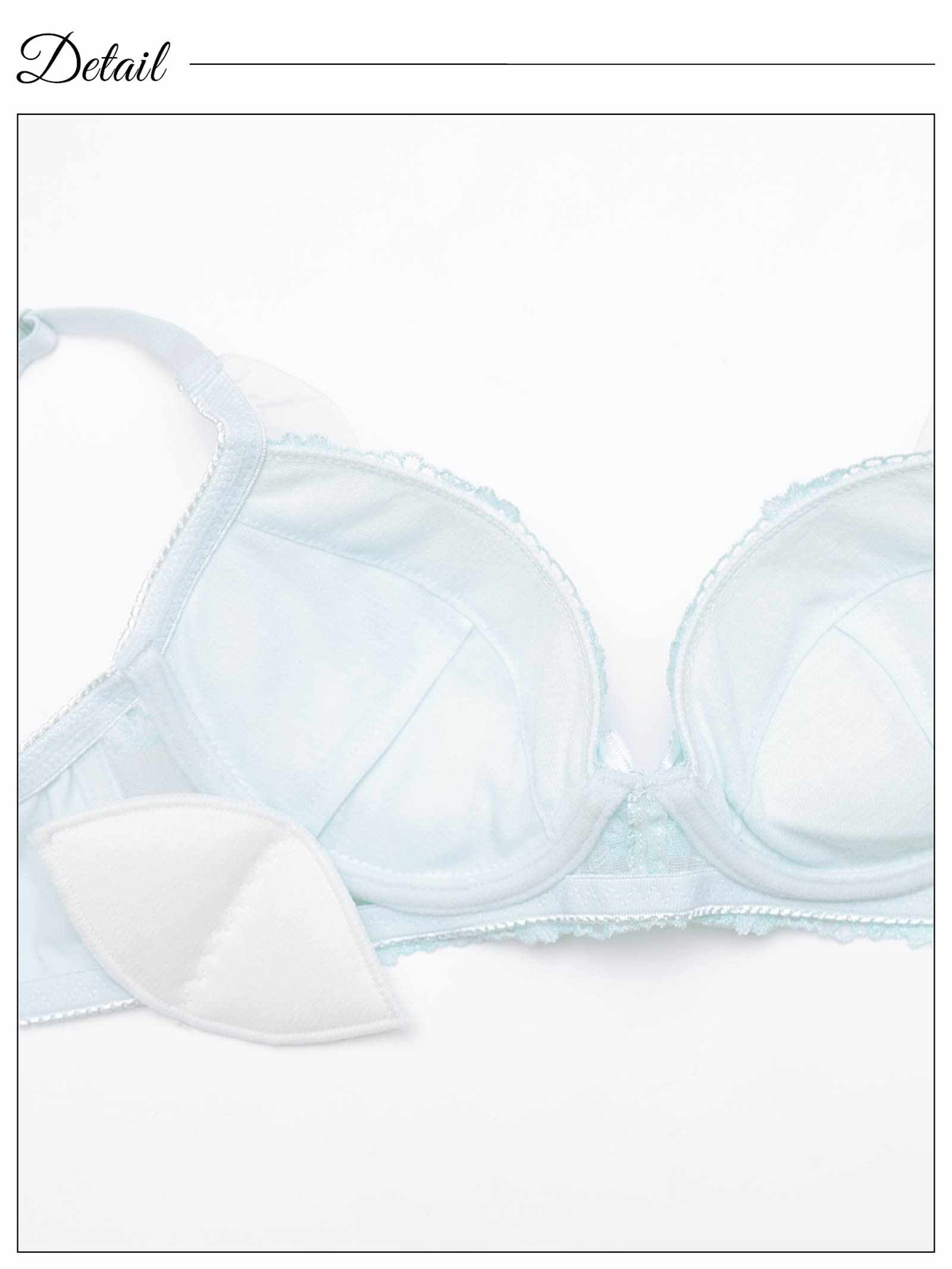 9/12新作!【EFサイズ】パステルフラワーチュール育乳脇高ブラジャー&フルバックショーツ