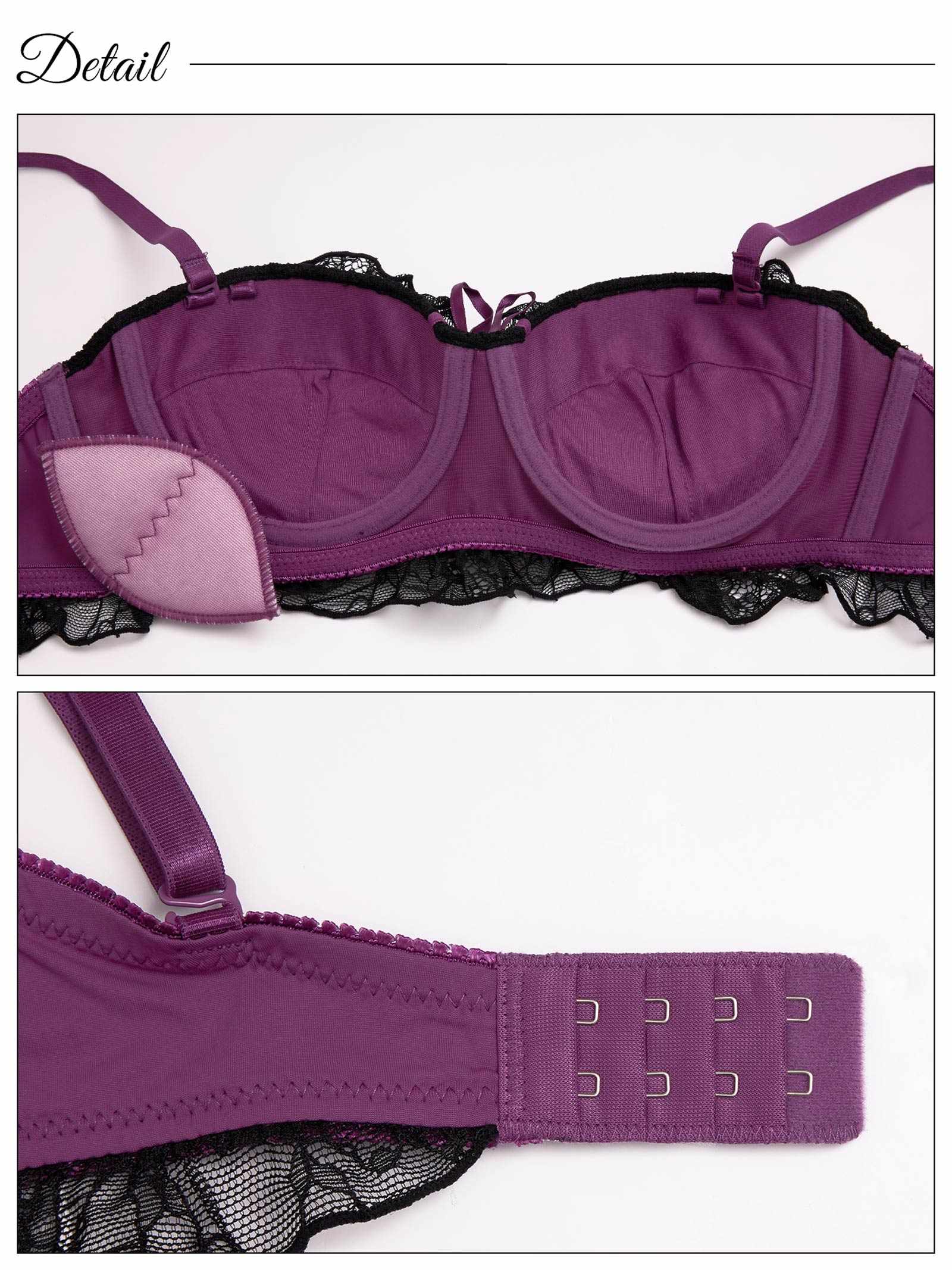 10/1新作![3way]ドーリーレースアップフリルブラジャー&フルバックショーツ