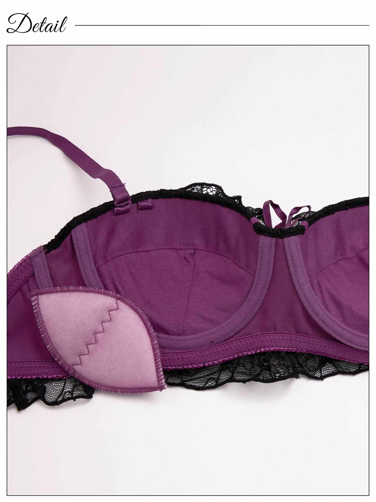 10/1新作!【EFサイズ】[3way]ドーリーレースアップフリルブラジャー&フルバックショーツ