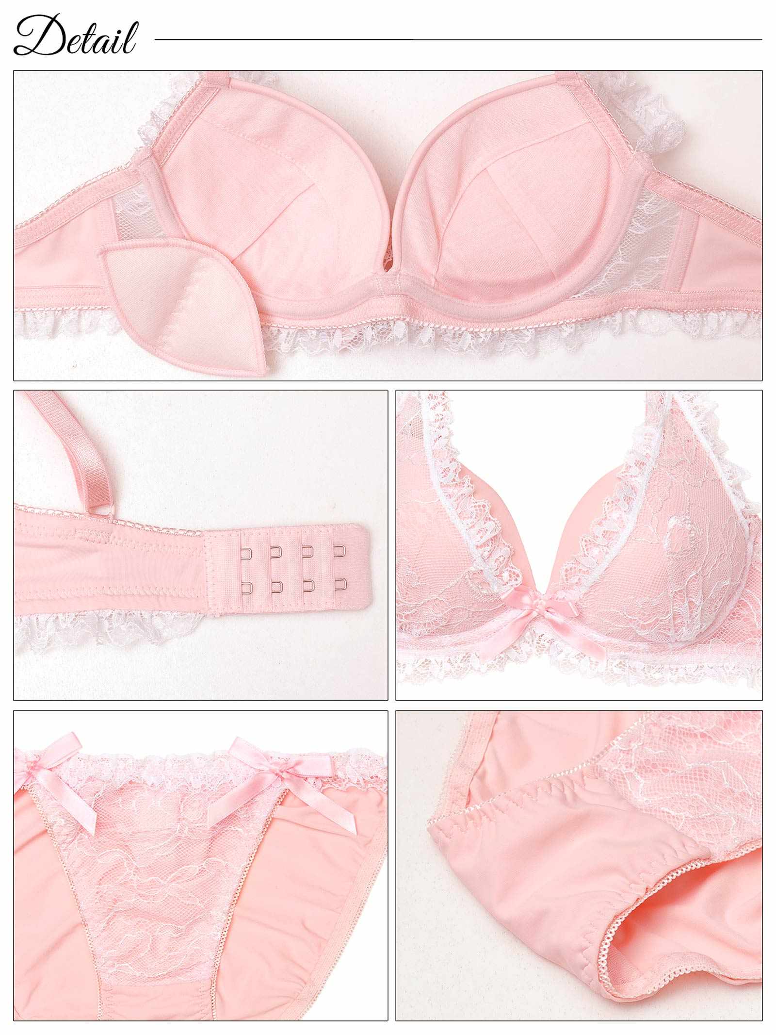 9/26新作!ラブリーパステルフリルブラジャー&フルバックショーツ