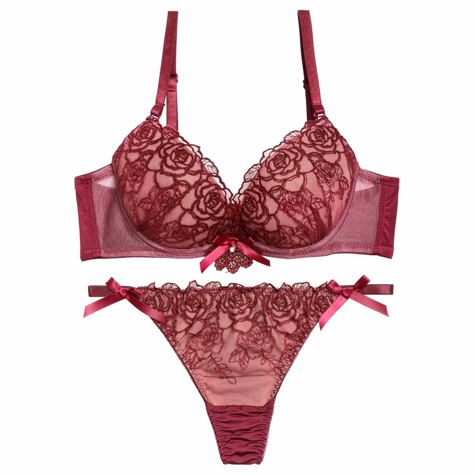 12/1新作!【三上悠亜着用】ルミエールリボンローズブラジャー&Tバックショーツ