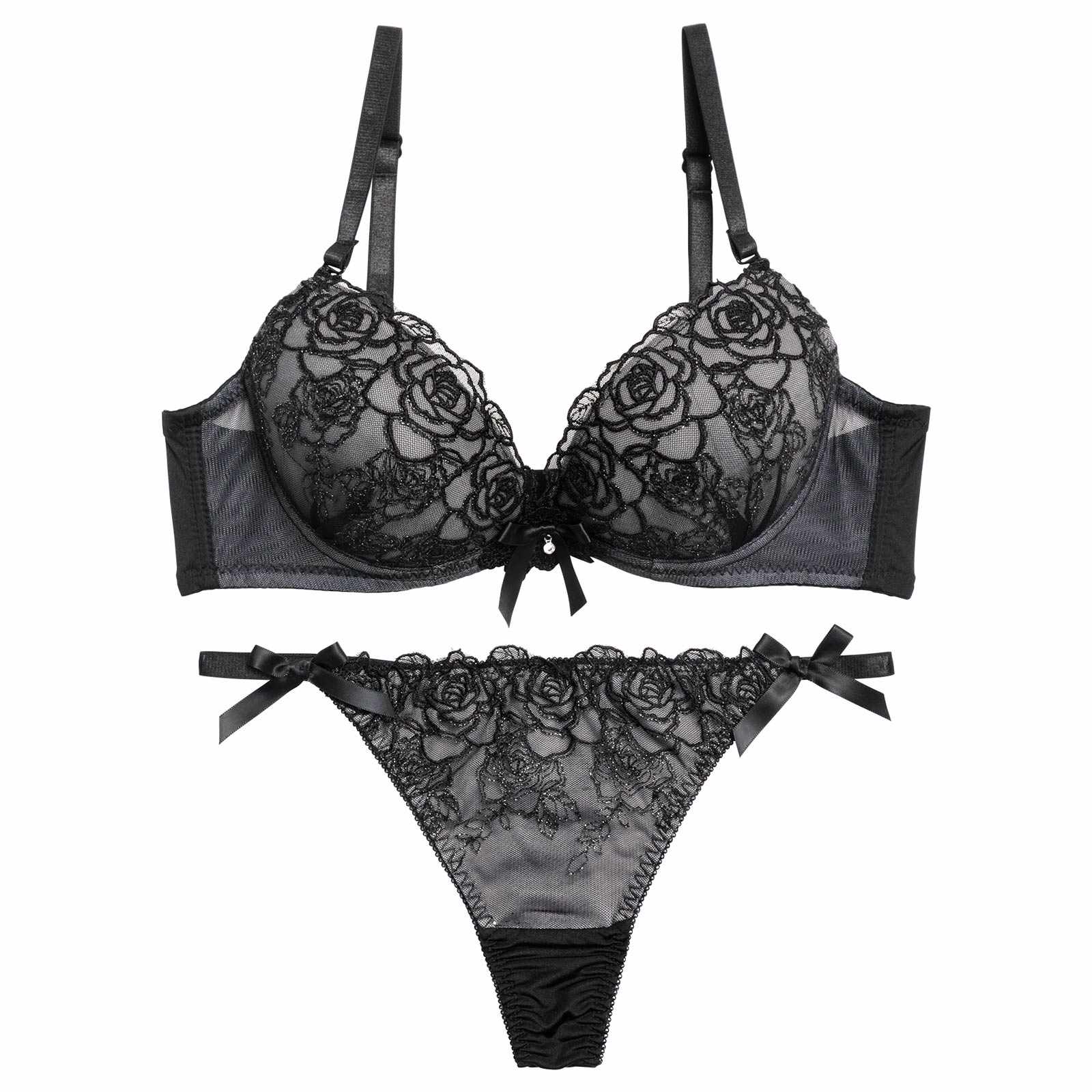 12/1新作!【三上悠亜着用】ルミエールリボンローズブラジャー&Tバックショーツ