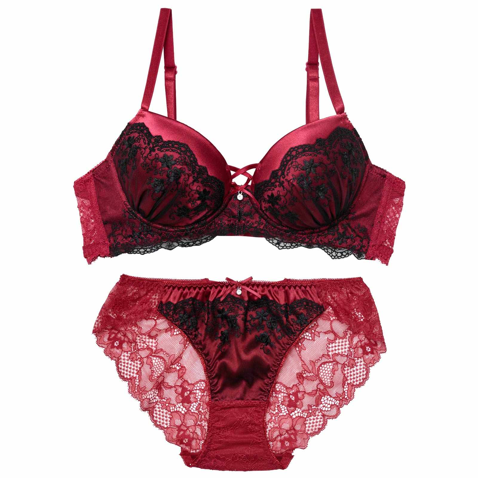 11/21新作!グリッターベロアレーシィブラジャー&バック透けフルバックショーツ