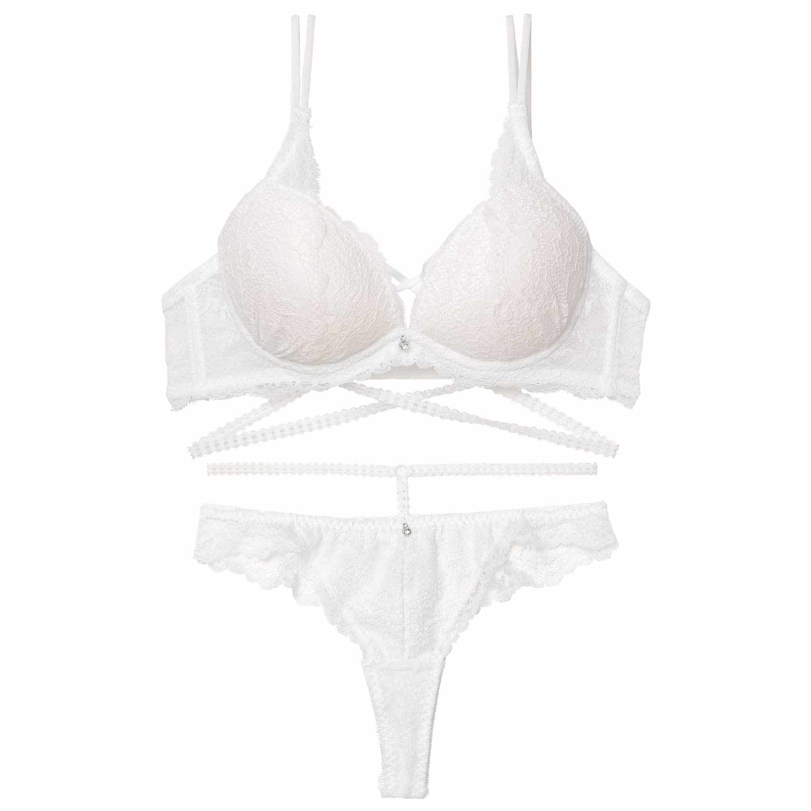 2/27新作!リュクスコードレースブラジャー&バック透けTバックショーツ