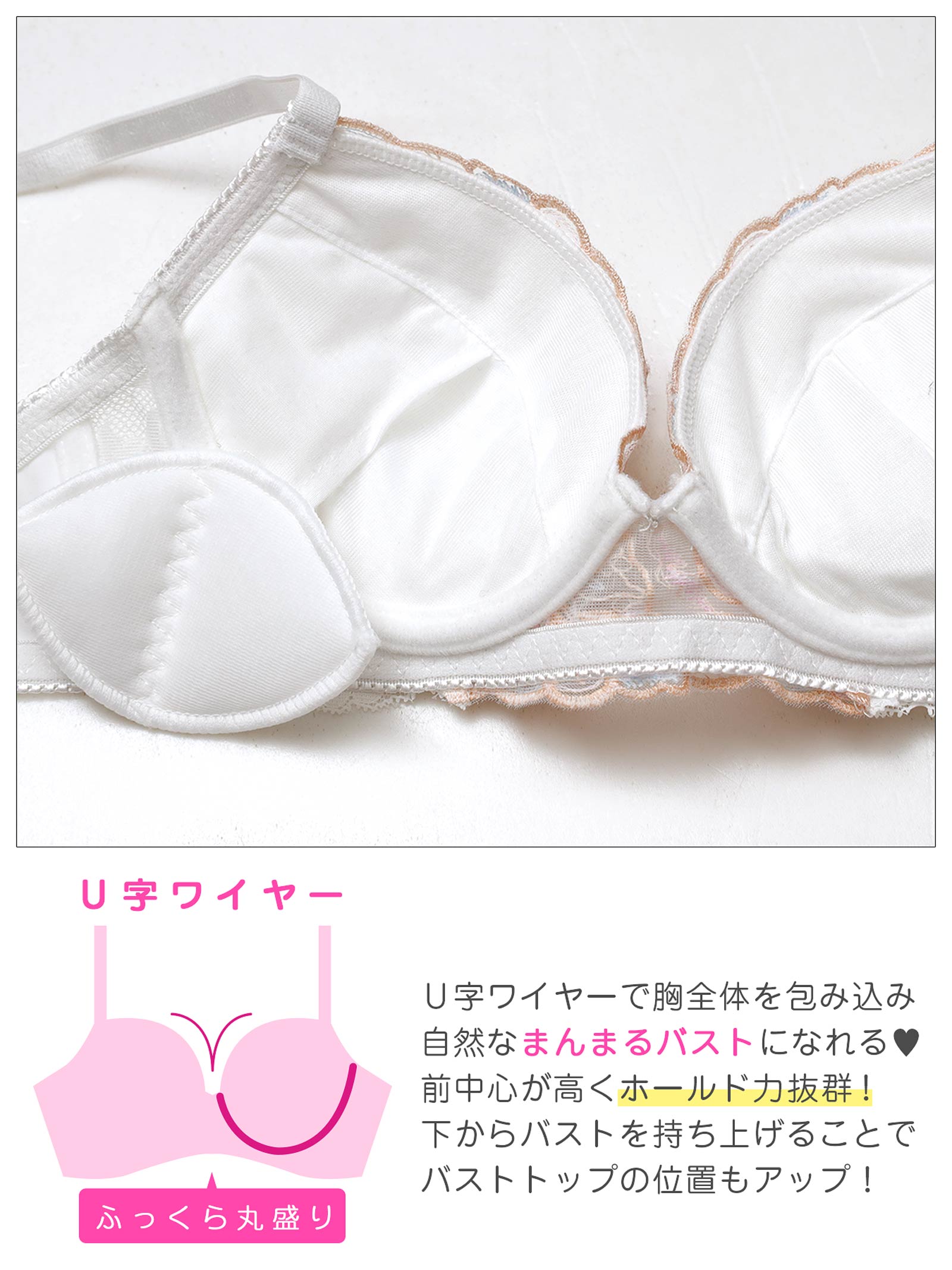 3/13新作!【EFサイズ】ドリーミングバタフライブラジャー&フルバックショーツ