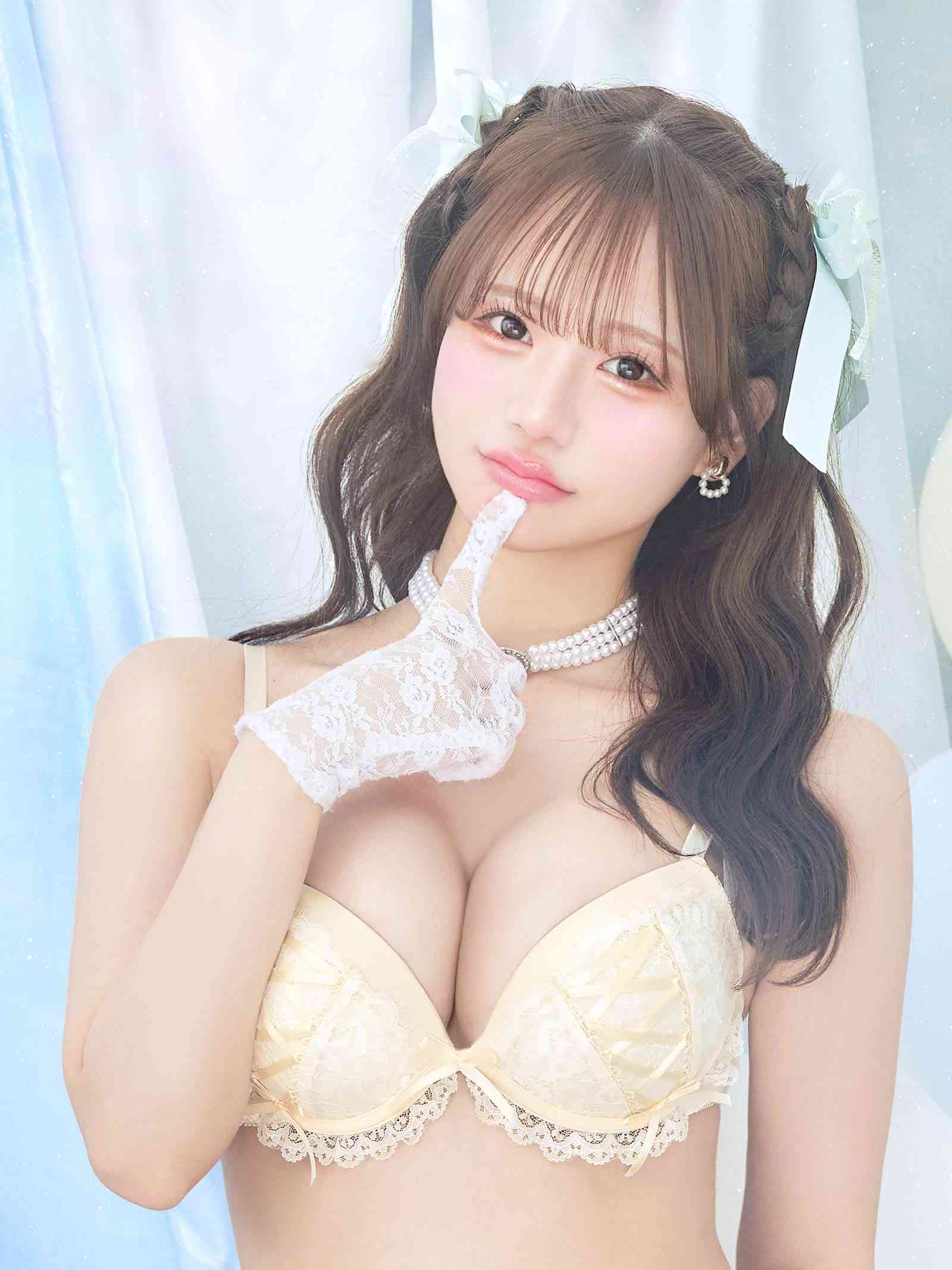 7/22再販!エンジェルレースアップブラジャー&フルバックショーツ