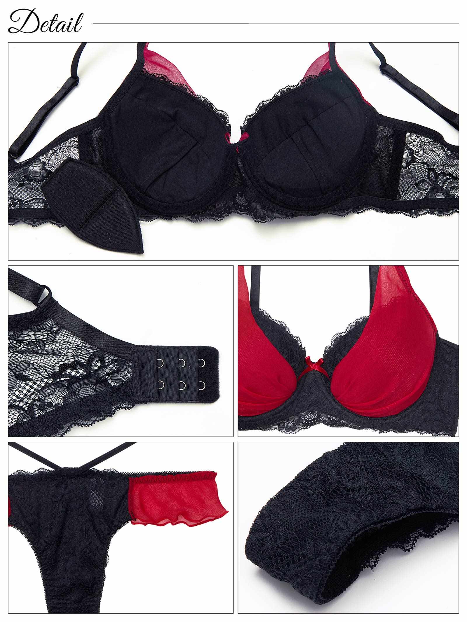 7/9新作!【GHサイズ】ラグジュアリーチュールカップ育乳脇高ブラジャー&バック透けTバックショーツ