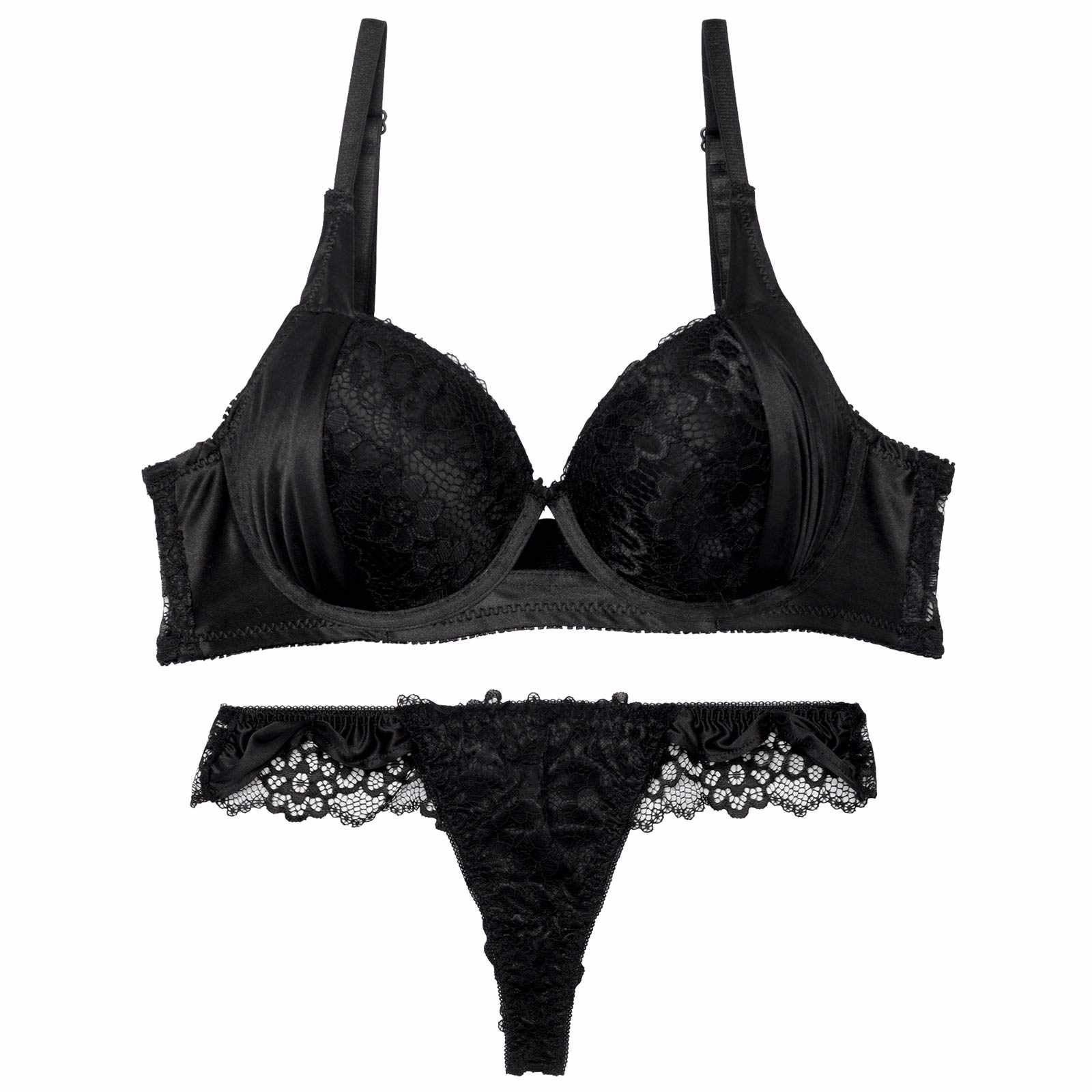 7/30新作!【三上悠亜着用】ノーブルレーシィホール育乳脇高ブラジャー&バック透けTバックショーツ