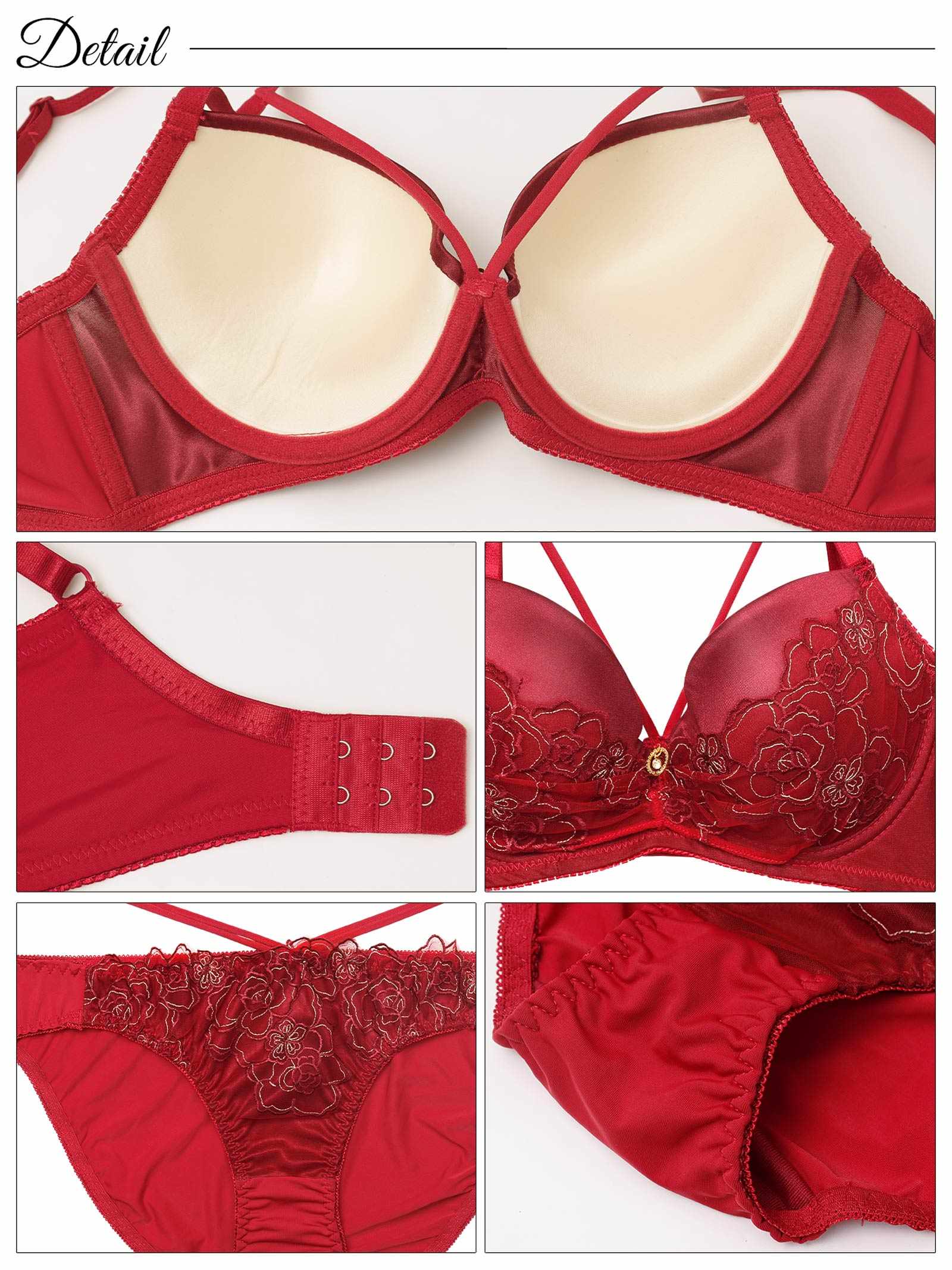 10/1新作!【三上悠亜着用】グラマラスコードフラワー育乳脇高ブラジャー&フルバックショーツ