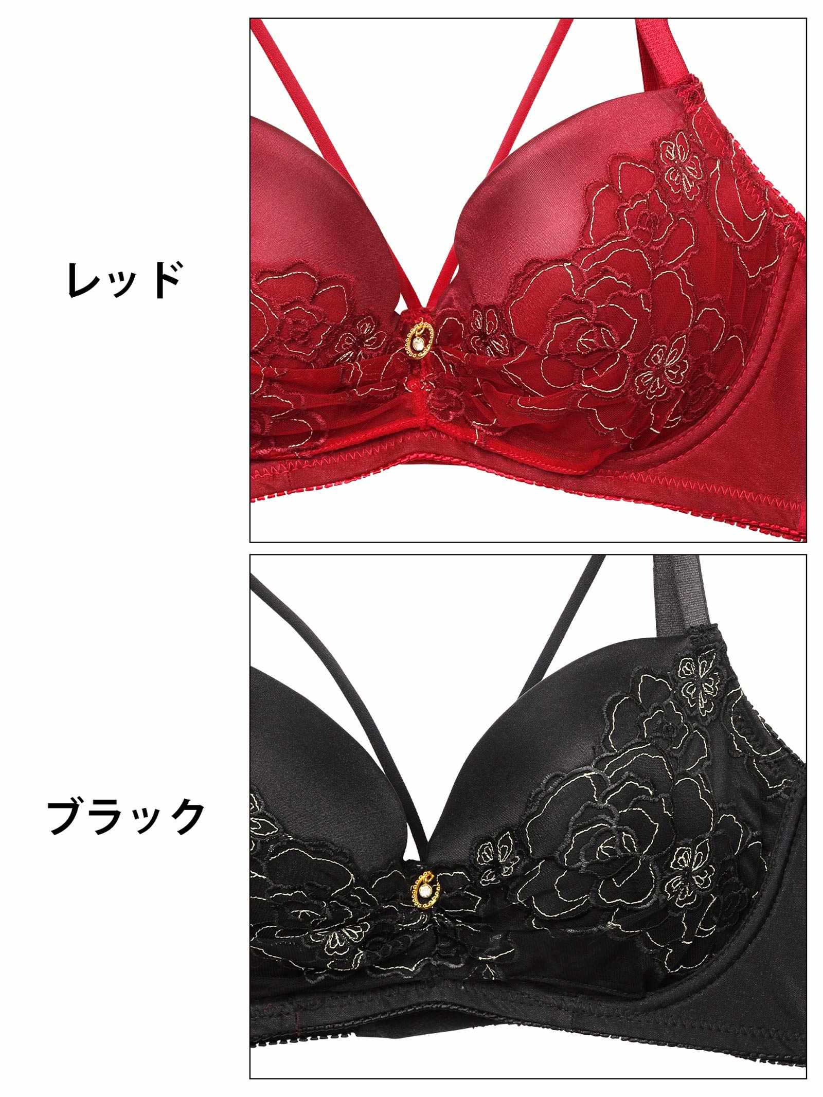 10/1新作!【三上悠亜着用】グラマラスコードフラワー育乳脇高ブラジャー&フルバックショーツ