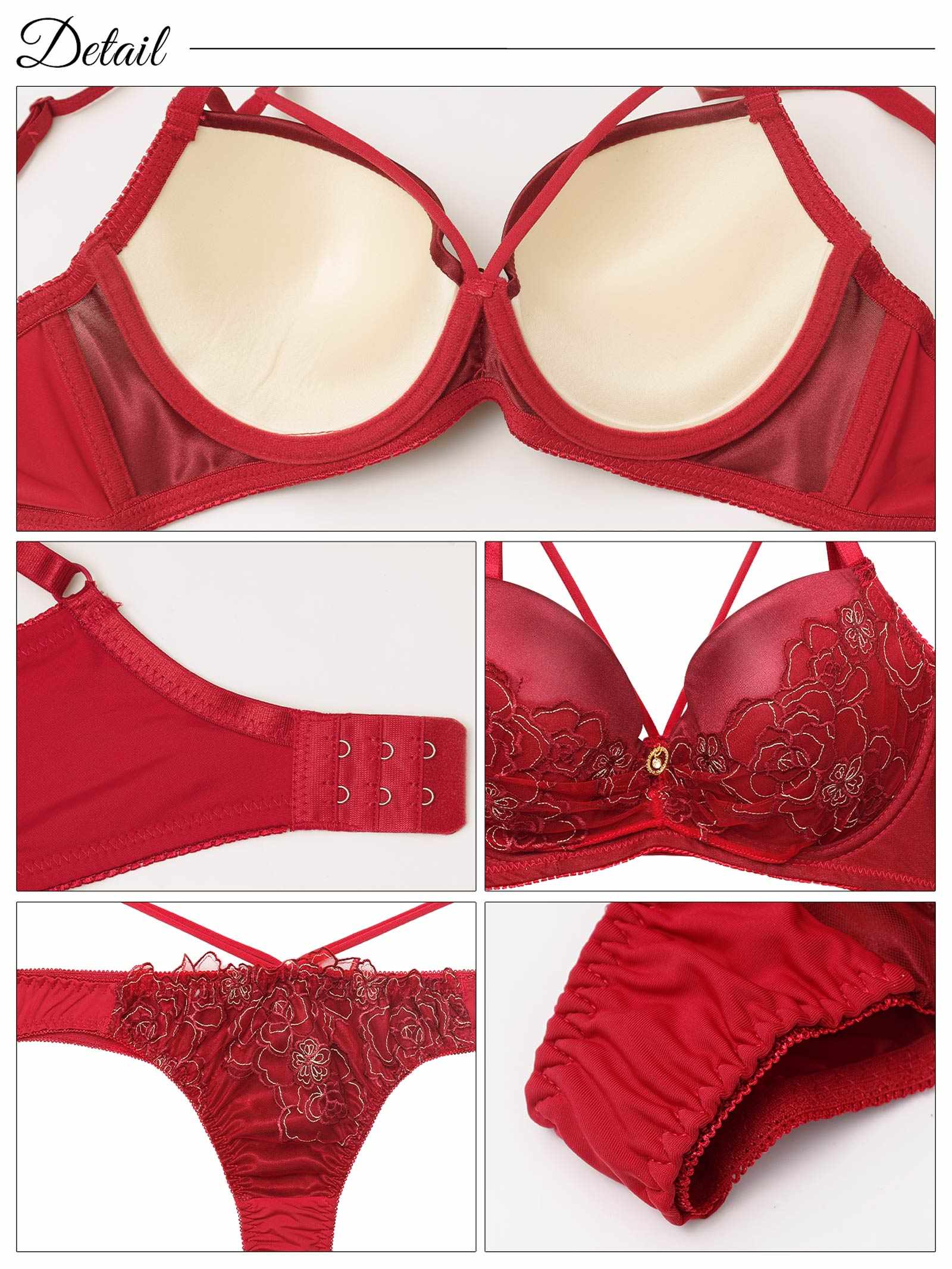 10/1新作!【三上悠亜着用】グラマラスコードフラワー育乳脇高ブラジャー&Tバックショーツ