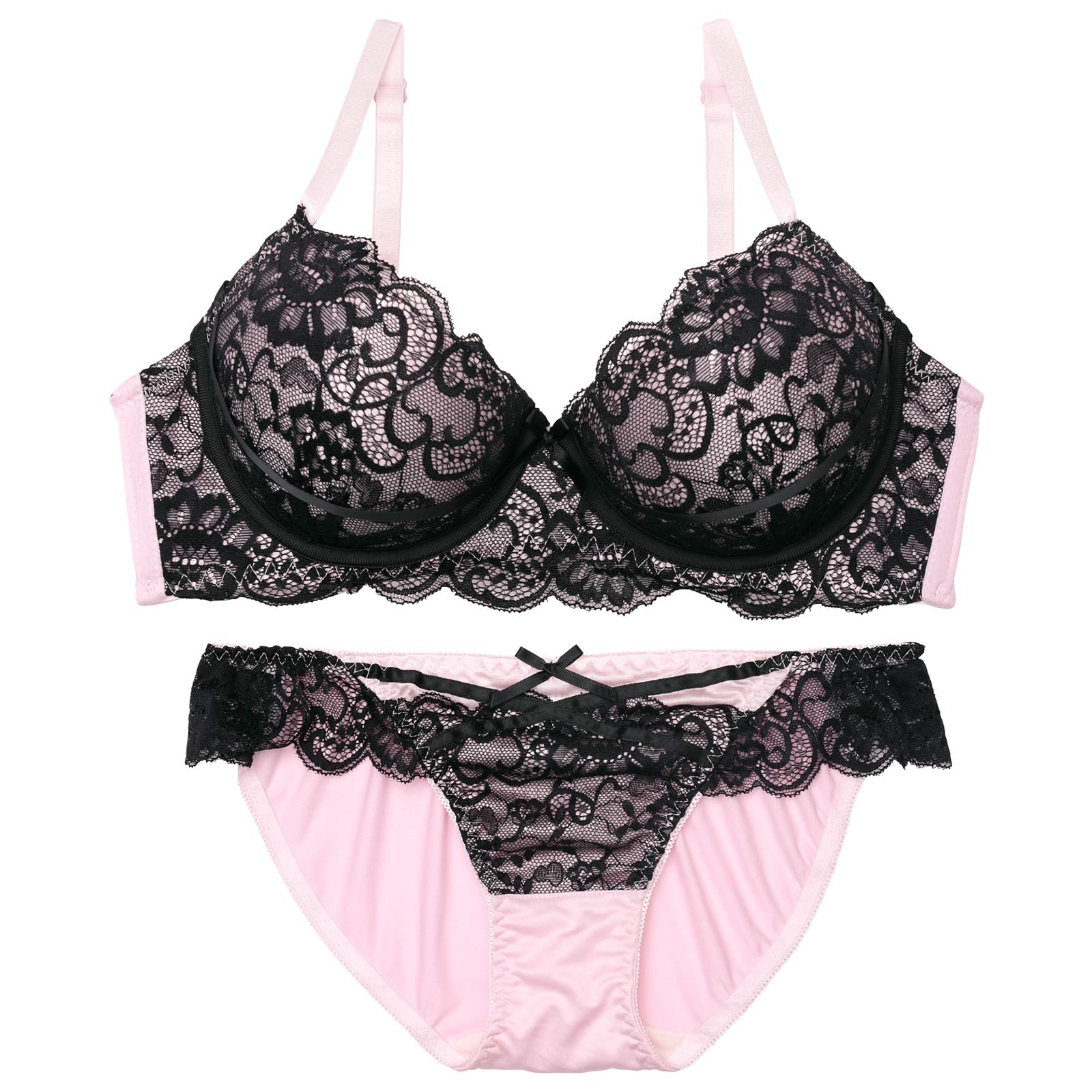 10/16再販!ロマンスレーシィコードブラジャー&フルバックショーツ