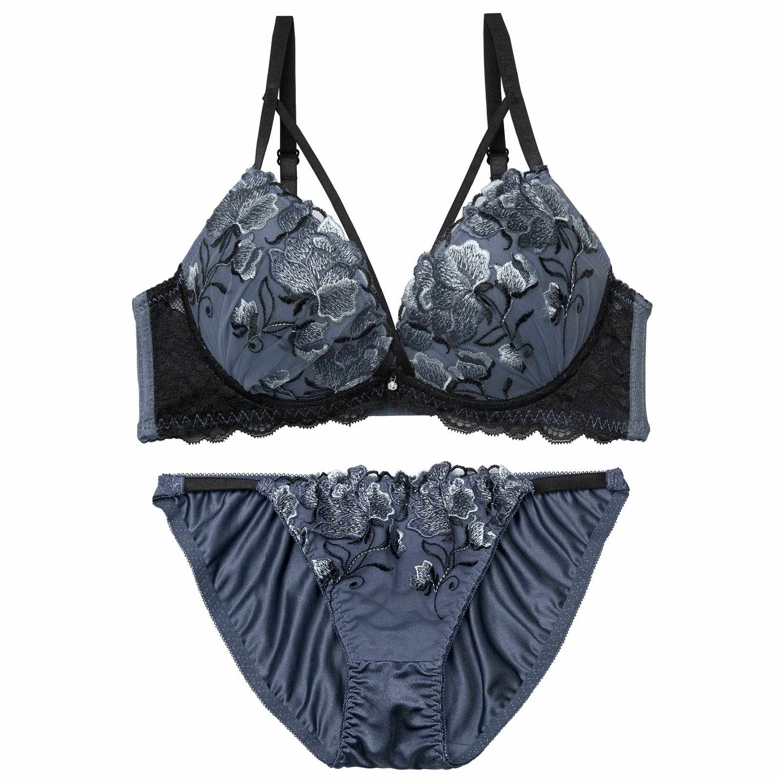 3/11新作!【三上悠亜着用】グロリアスコードフラワーブラジャー&フルバックショーツ