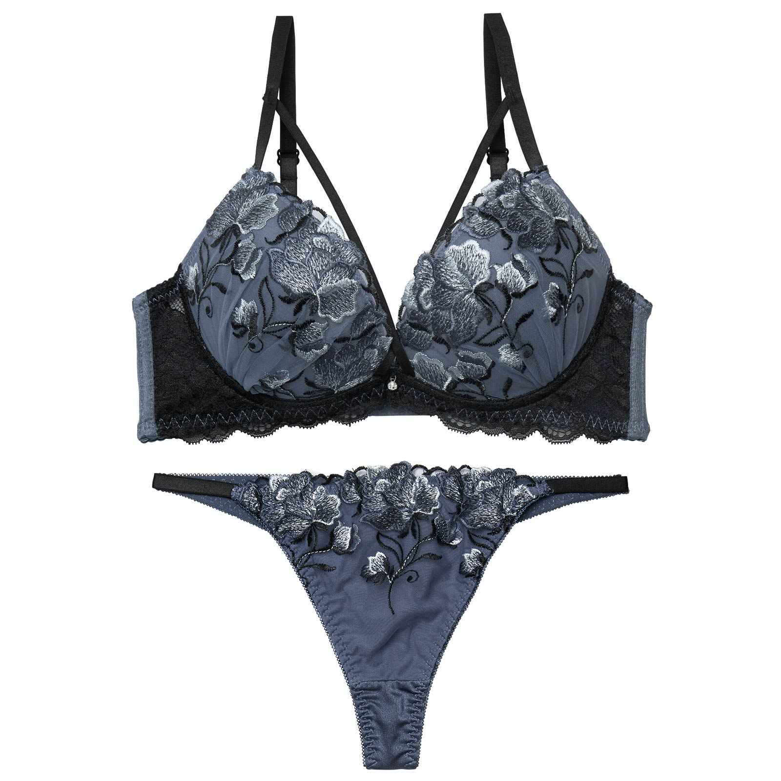 3/11新作!【三上悠亜着用】グロリアスコードフラワーブラジャー&Tバックショーツ