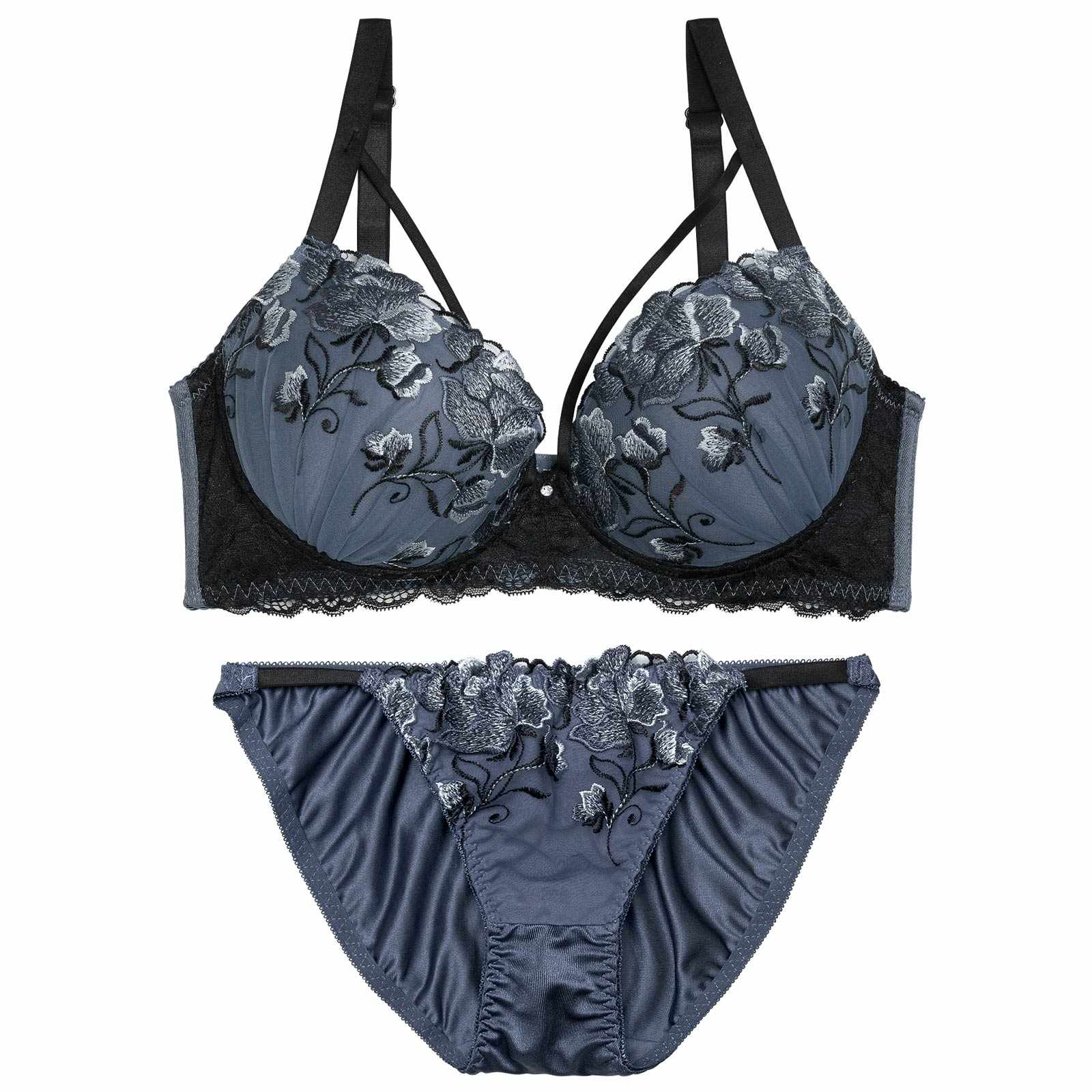 3/11新作!【EFサイズ】グロリアスコードフラワーブラジャー&フルバックショーツ