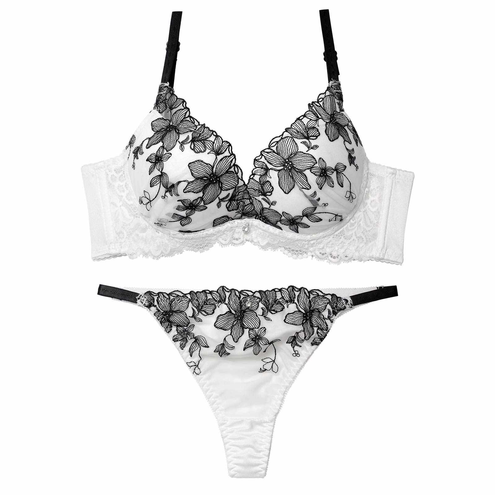 12/8新作!ミステリアスシアーブルーム育乳脇高ブラジャー&Tバックショーツ