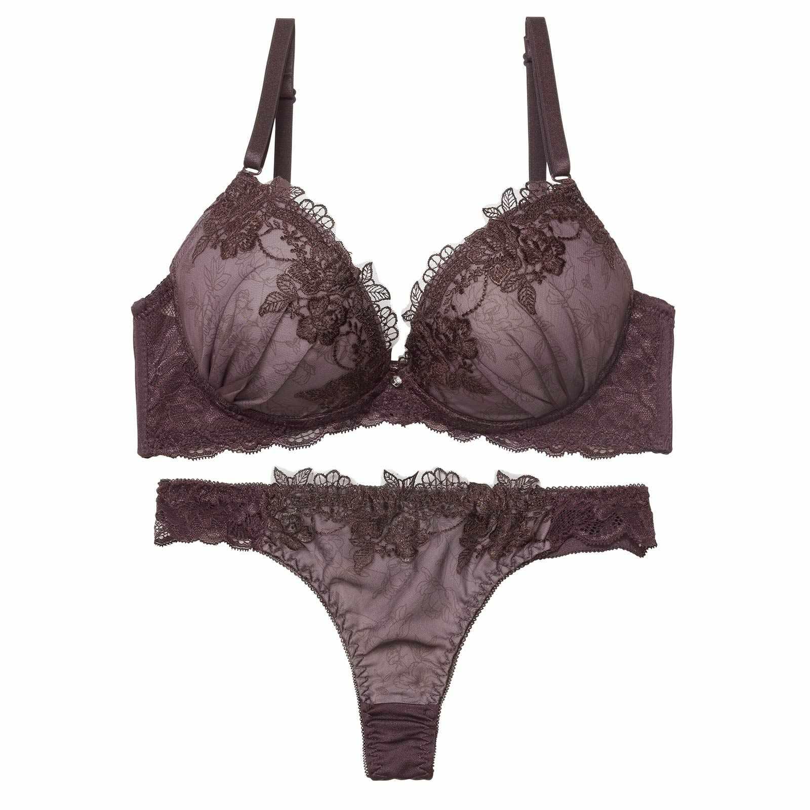 2/13新作!【三上悠亜着用】ブロッサムダークレースブラジャー&Tバックショーツ