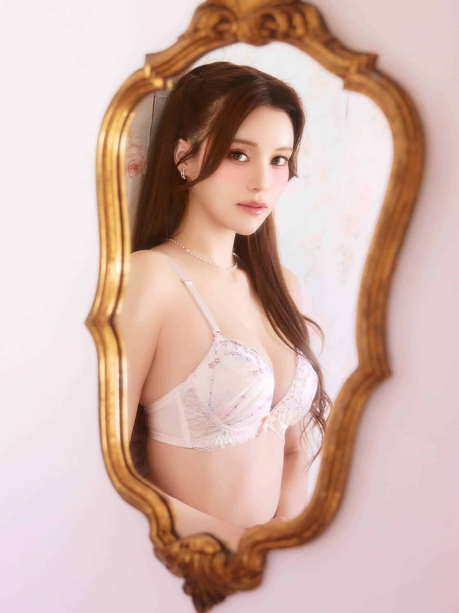 9/9新作!パステルメルティフラワーブラジャー&フルバックショーツ