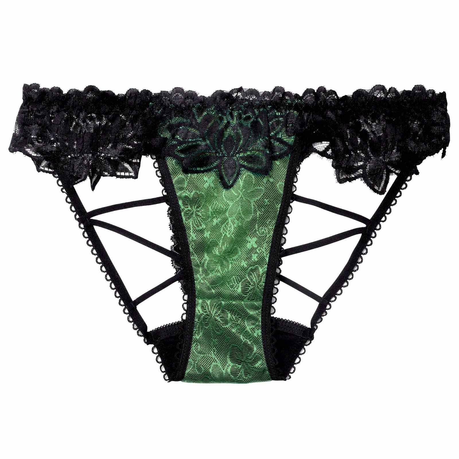 11/24新作!バックストリングレーシィフラワーフルバックショーツ単品