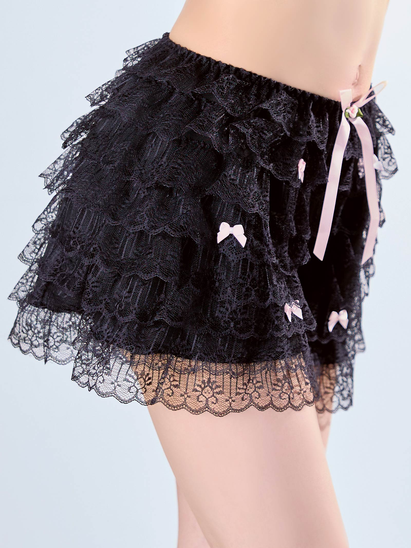 11/5新作!キュートリボンティアードフリルペチパンツ