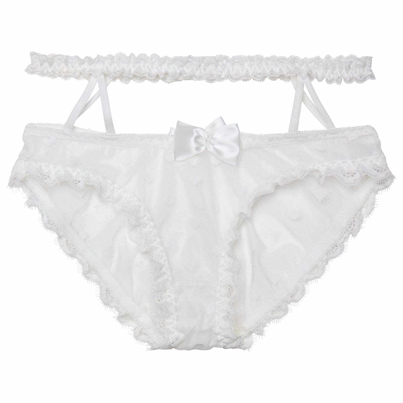 12/8新作!ドットリボンガーターポイントフルバックショーツ単品