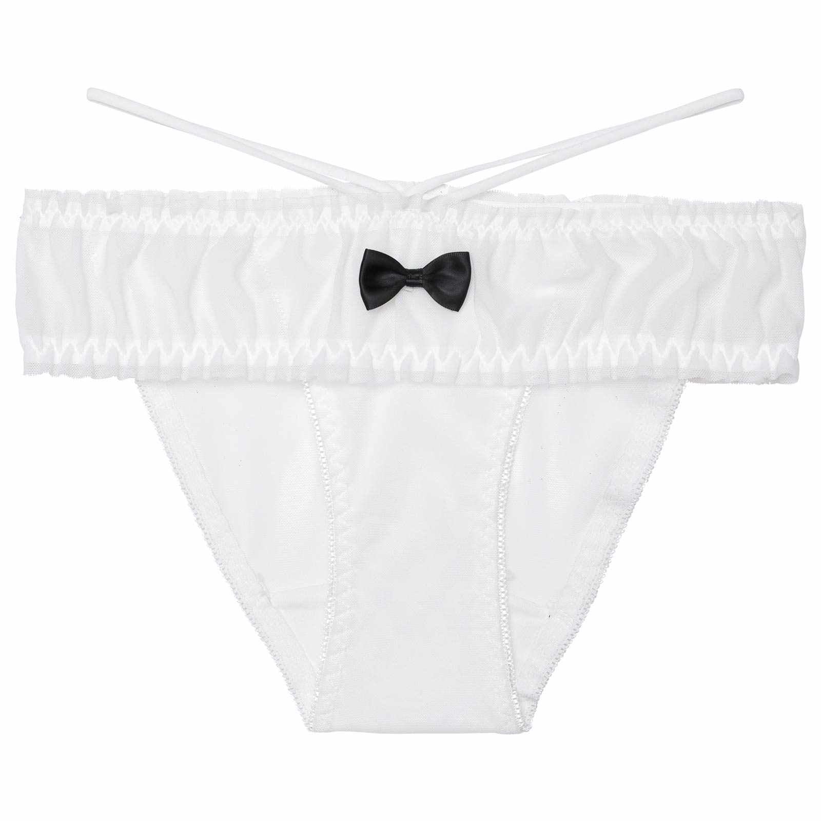 1/21新作!スウィーティリボンコードバック透けフルバックショーツ単品